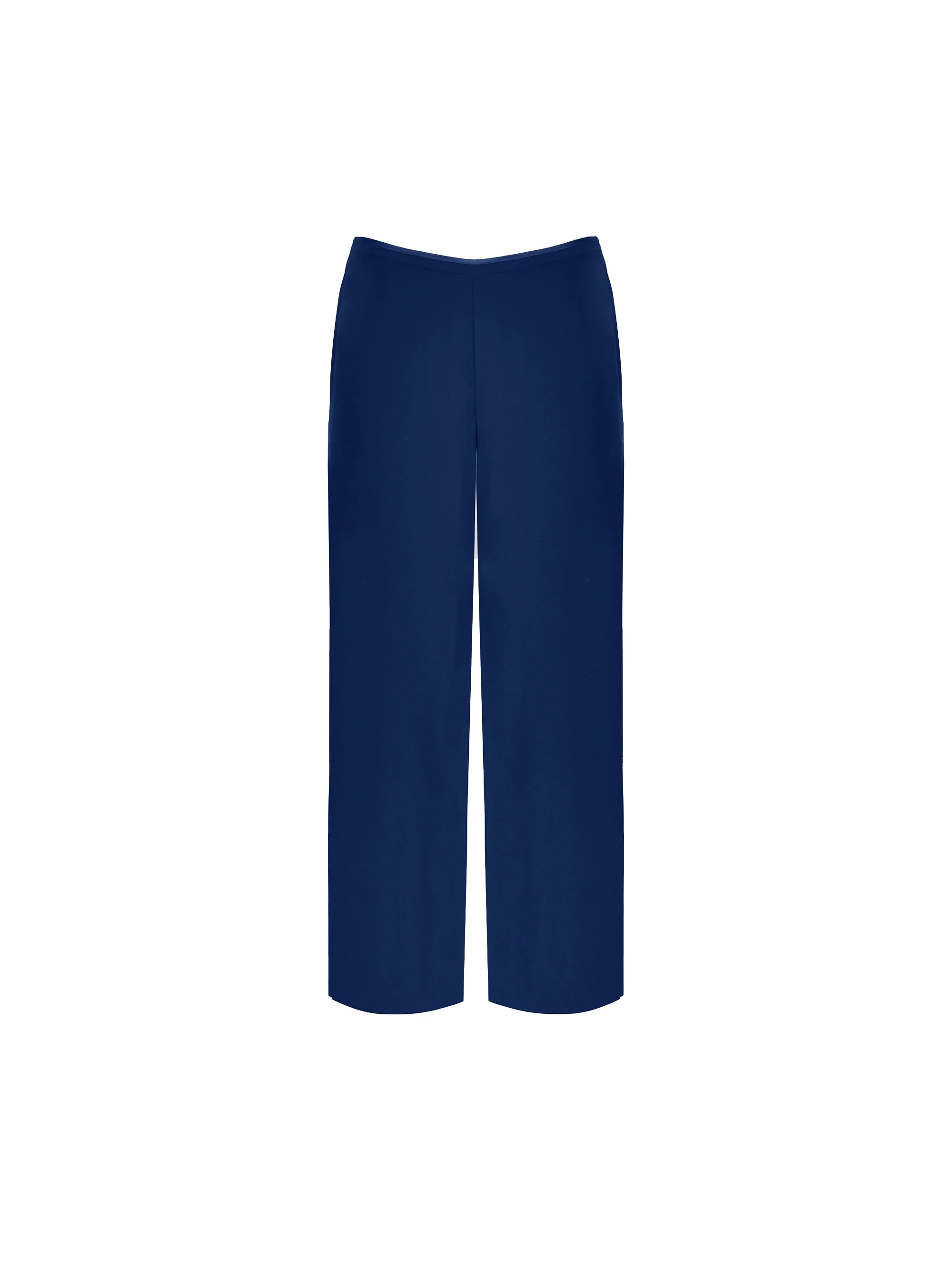 Navy Chiffon Lined Trouser - Image 4