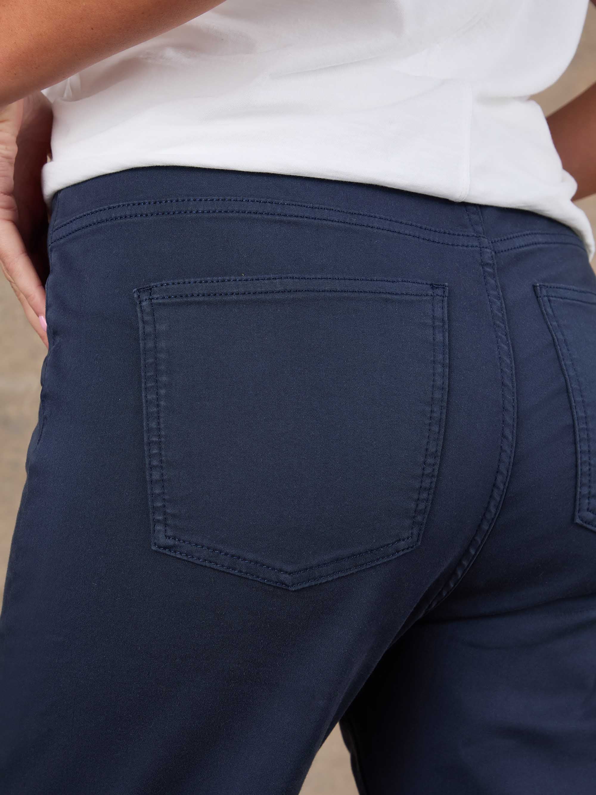 Navy Cropped Jegging - Image 4