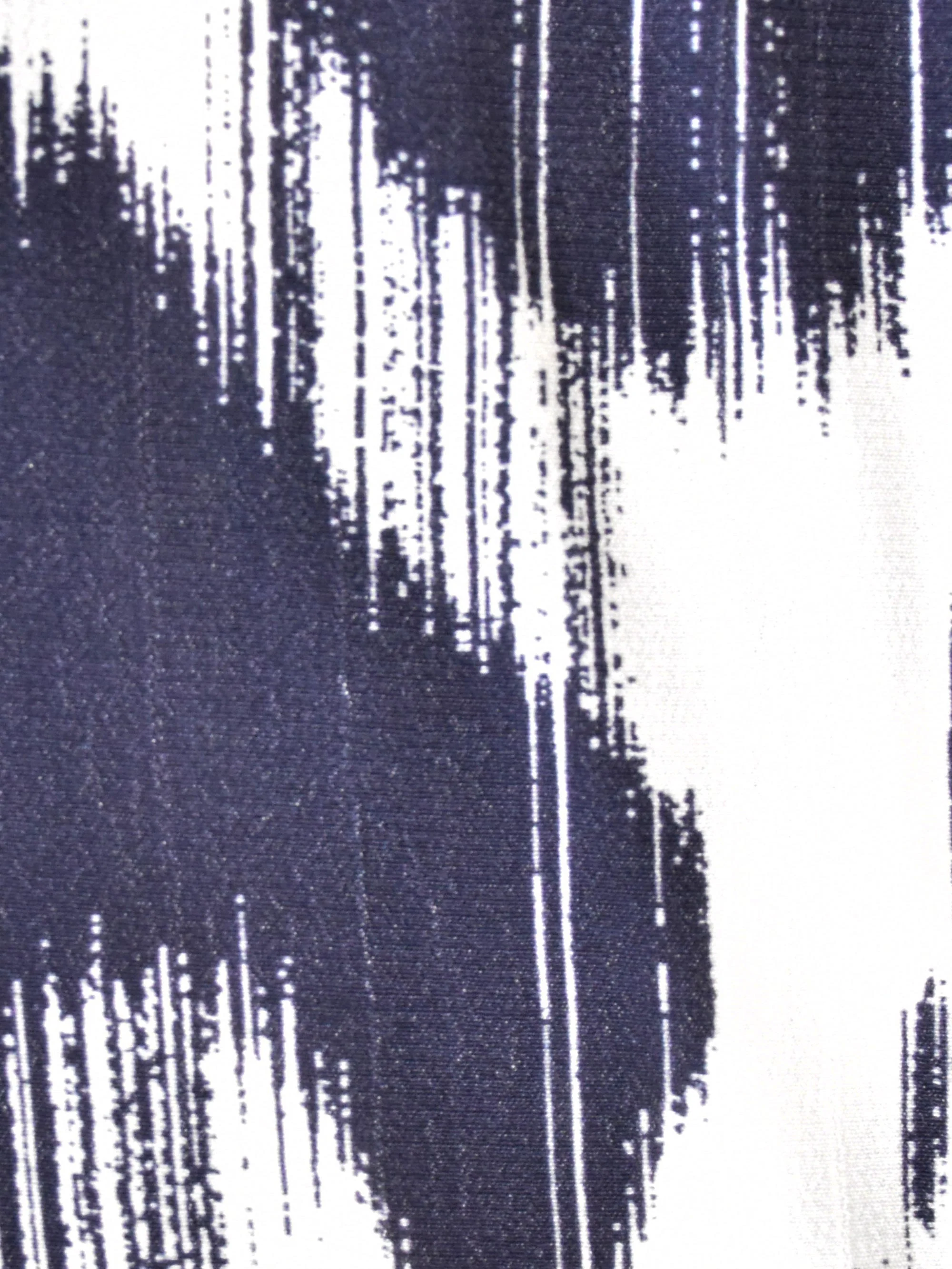 Navy Geo Print Tie Neck Blouse - Image 6