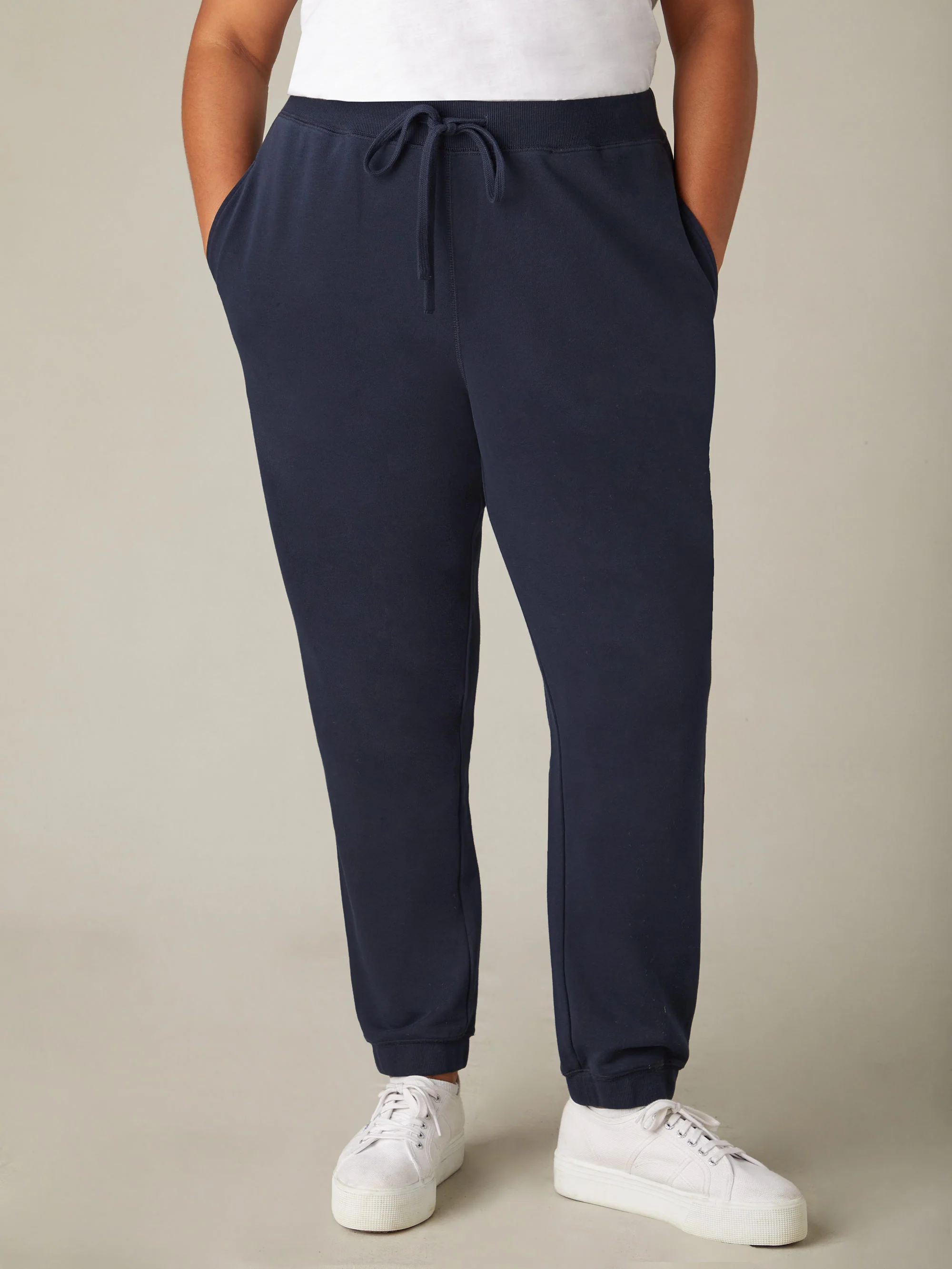 Navy Jersey Joggers - Image 5