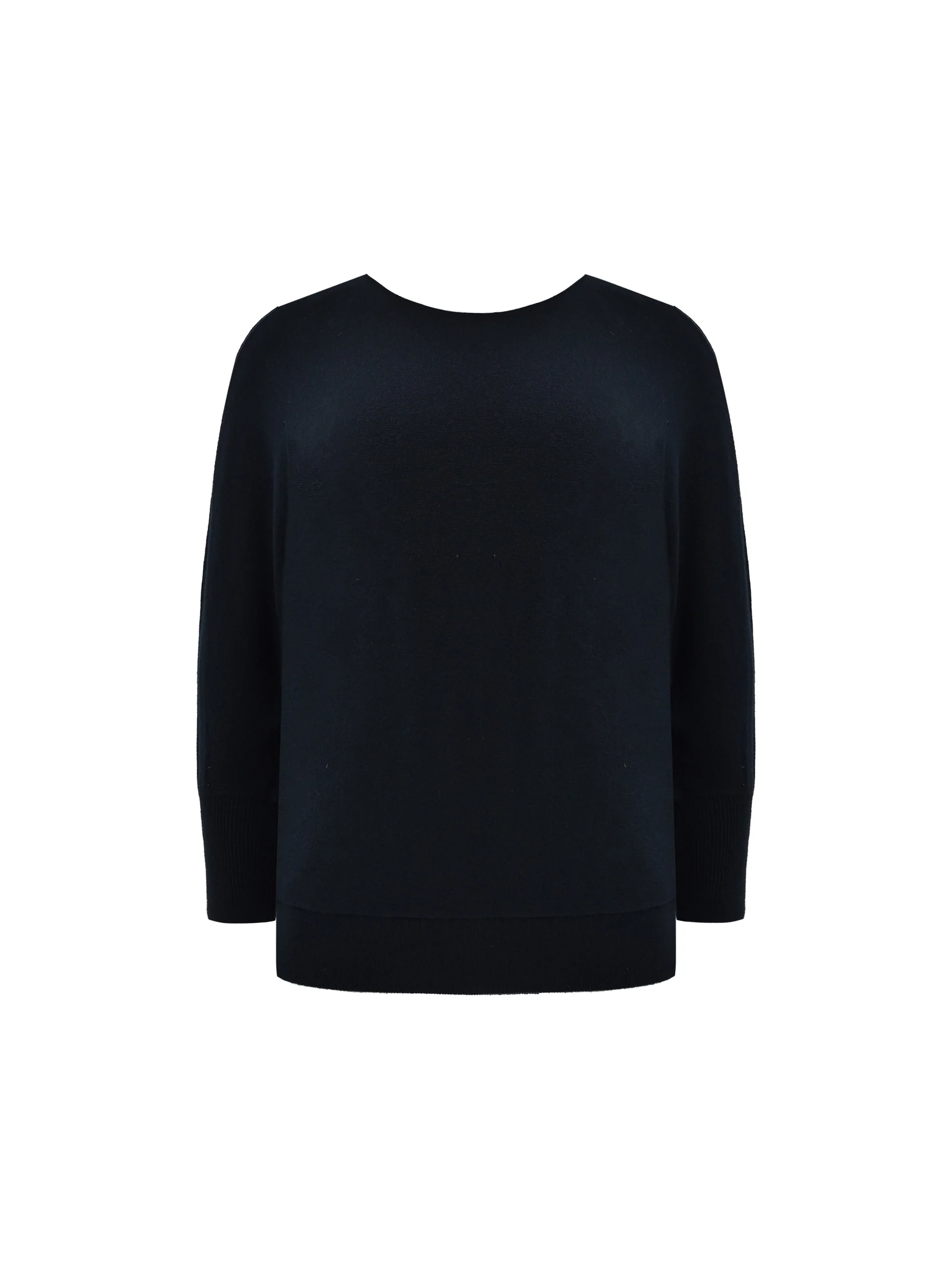 Navy Fine Knit Metallic Stripe Jumper - Image 6