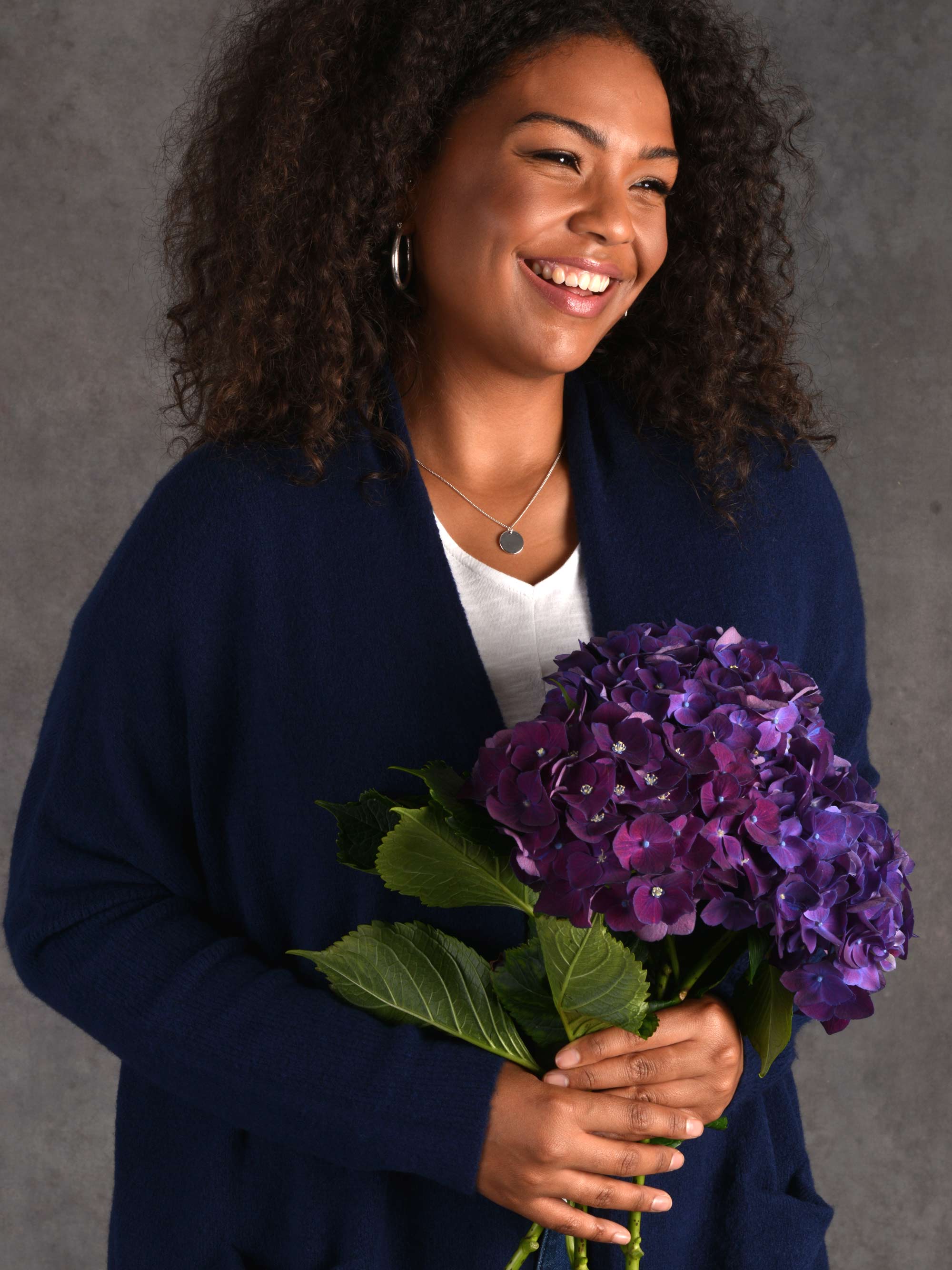 Navy Slouch Cardigan - Image 4