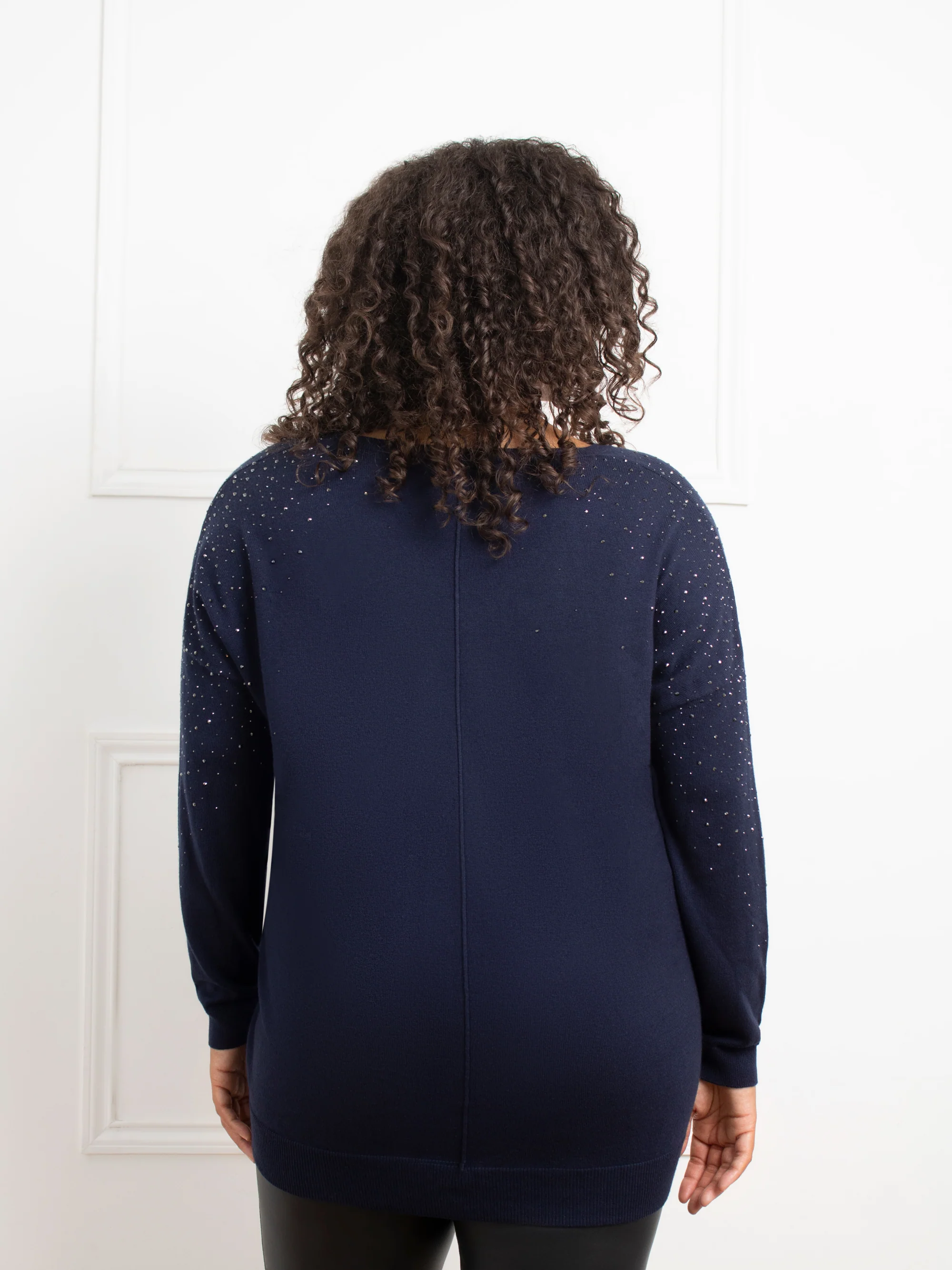 Navy Sparkle Jumper - Image 6