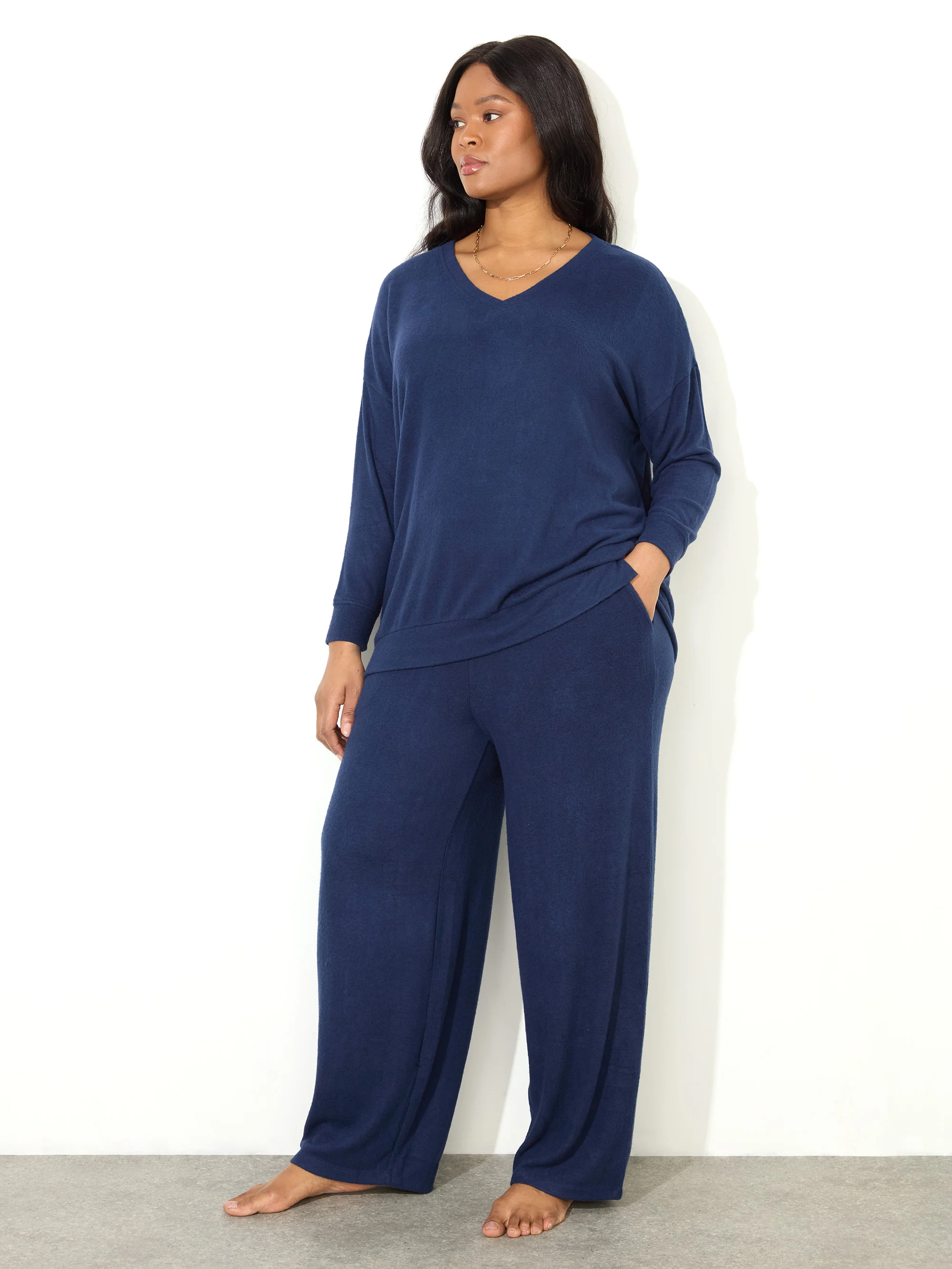 Navy Supersoft Trouser - Image 2