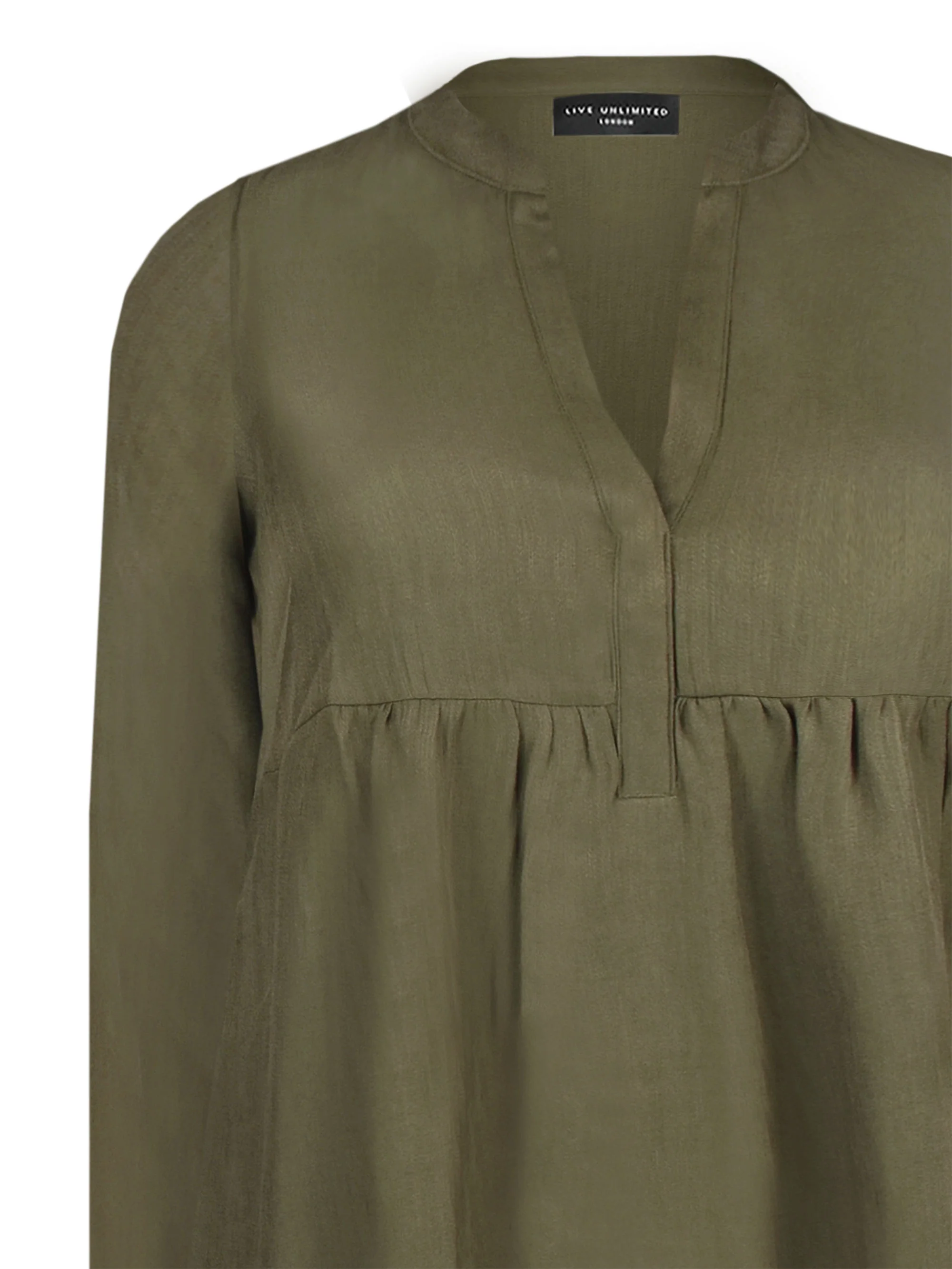Nehru Collar Longline Shirt - Image 6