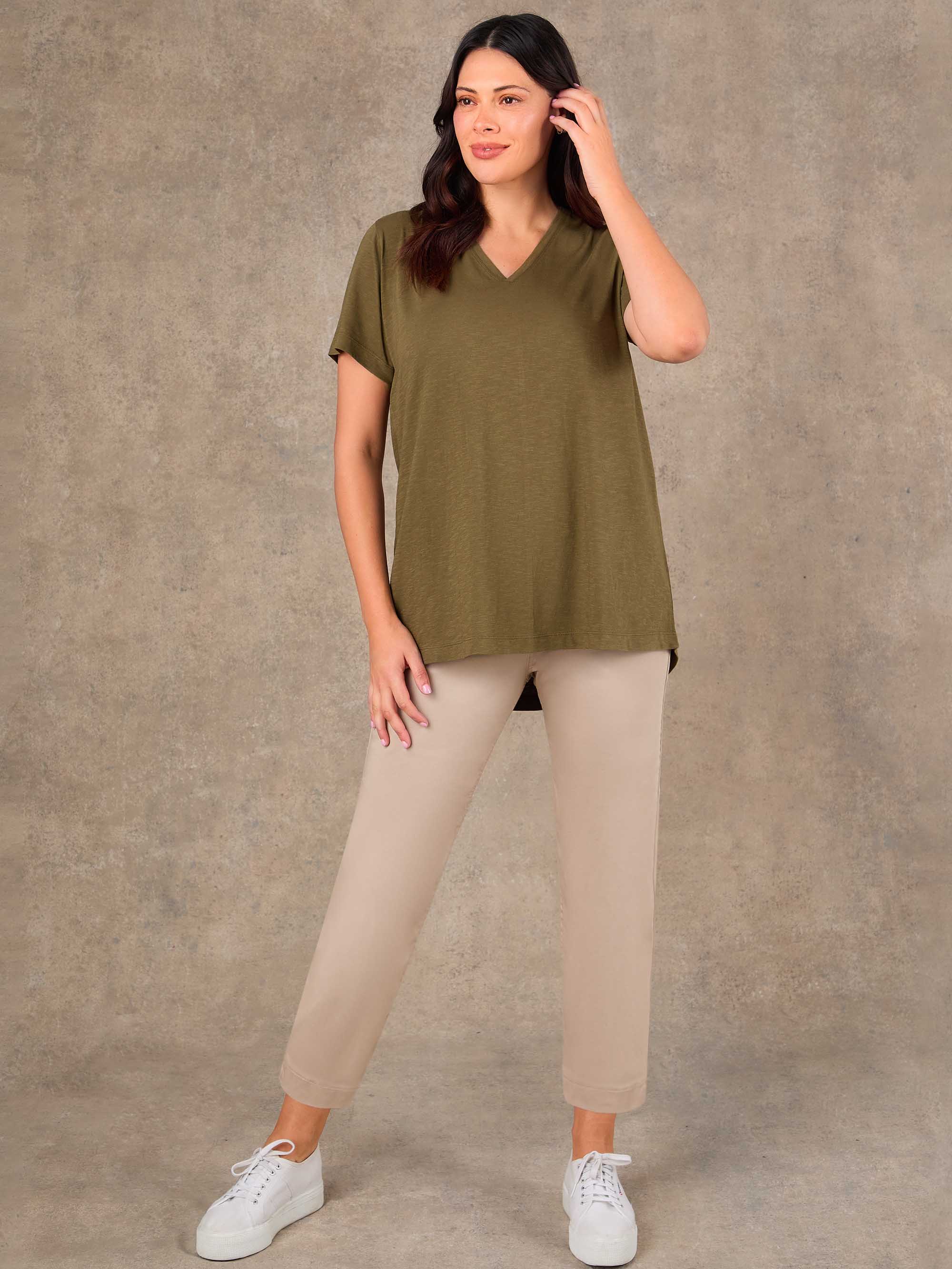 Oatmeal Cropped Jegging - Image 3