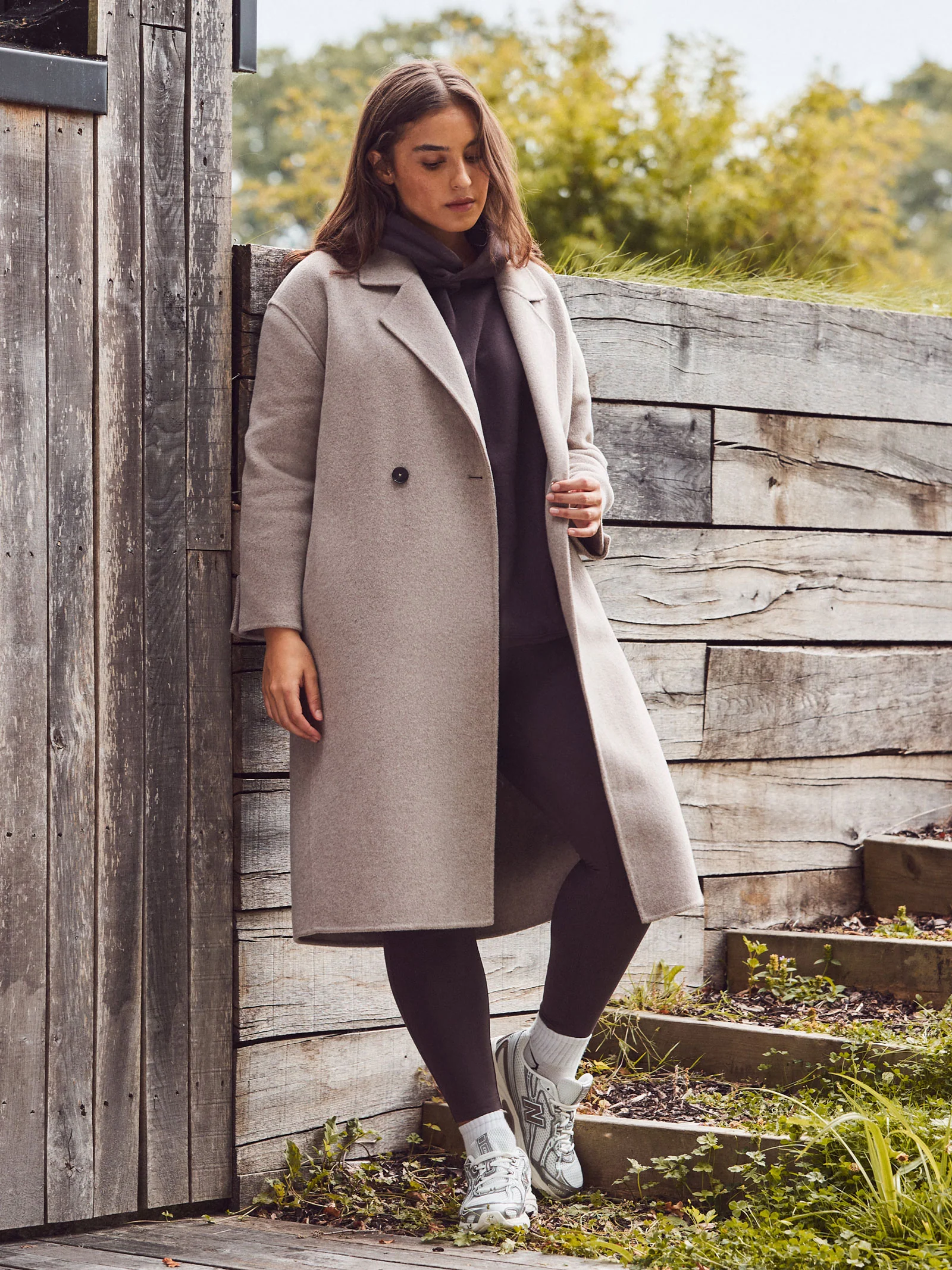 Oatmeal Double Faced Coat - Image 6