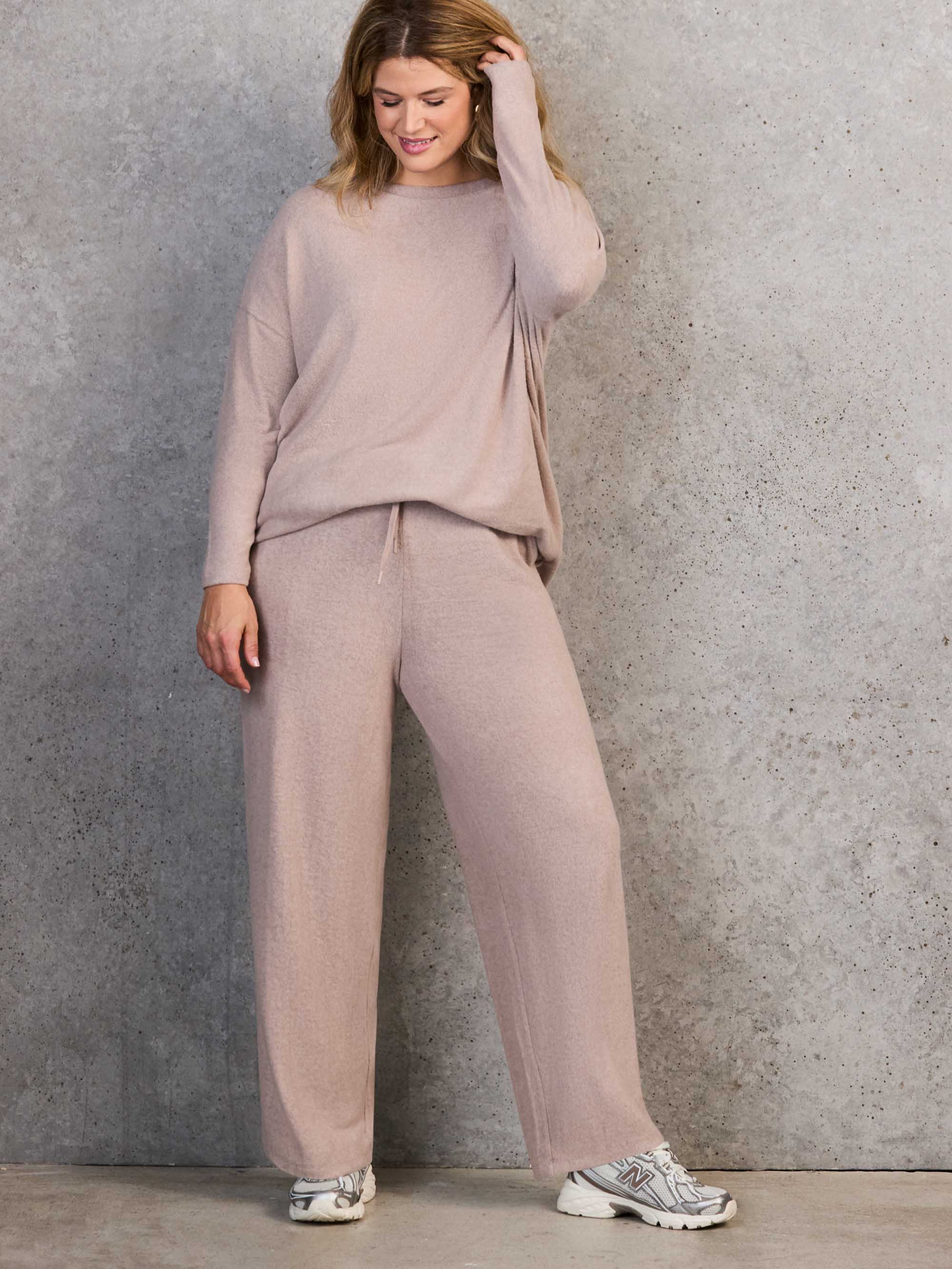Oatmeal Supersoft Round Neck Top - Image 5