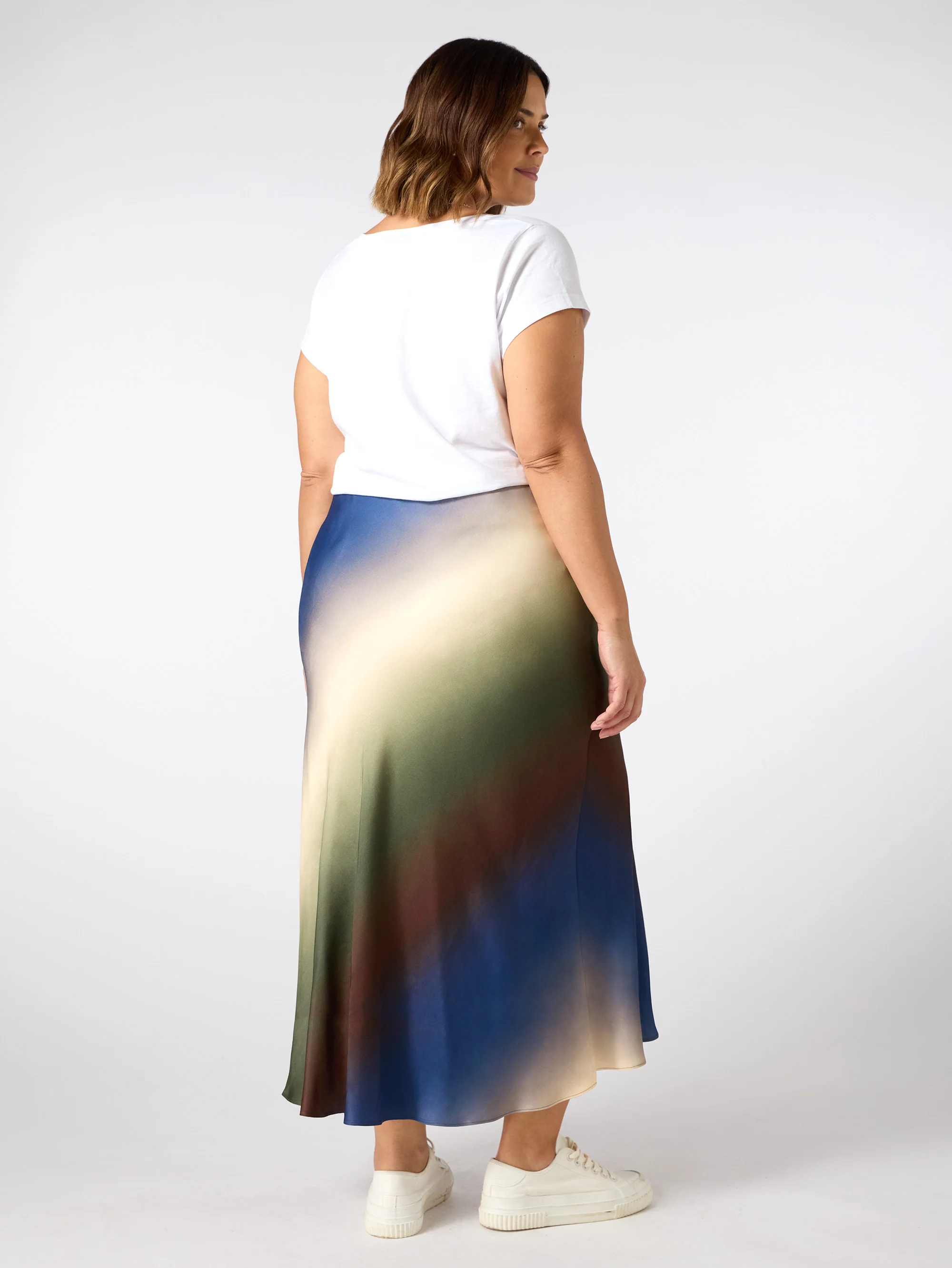 Ombre Print Midi Skirt - Image 7
