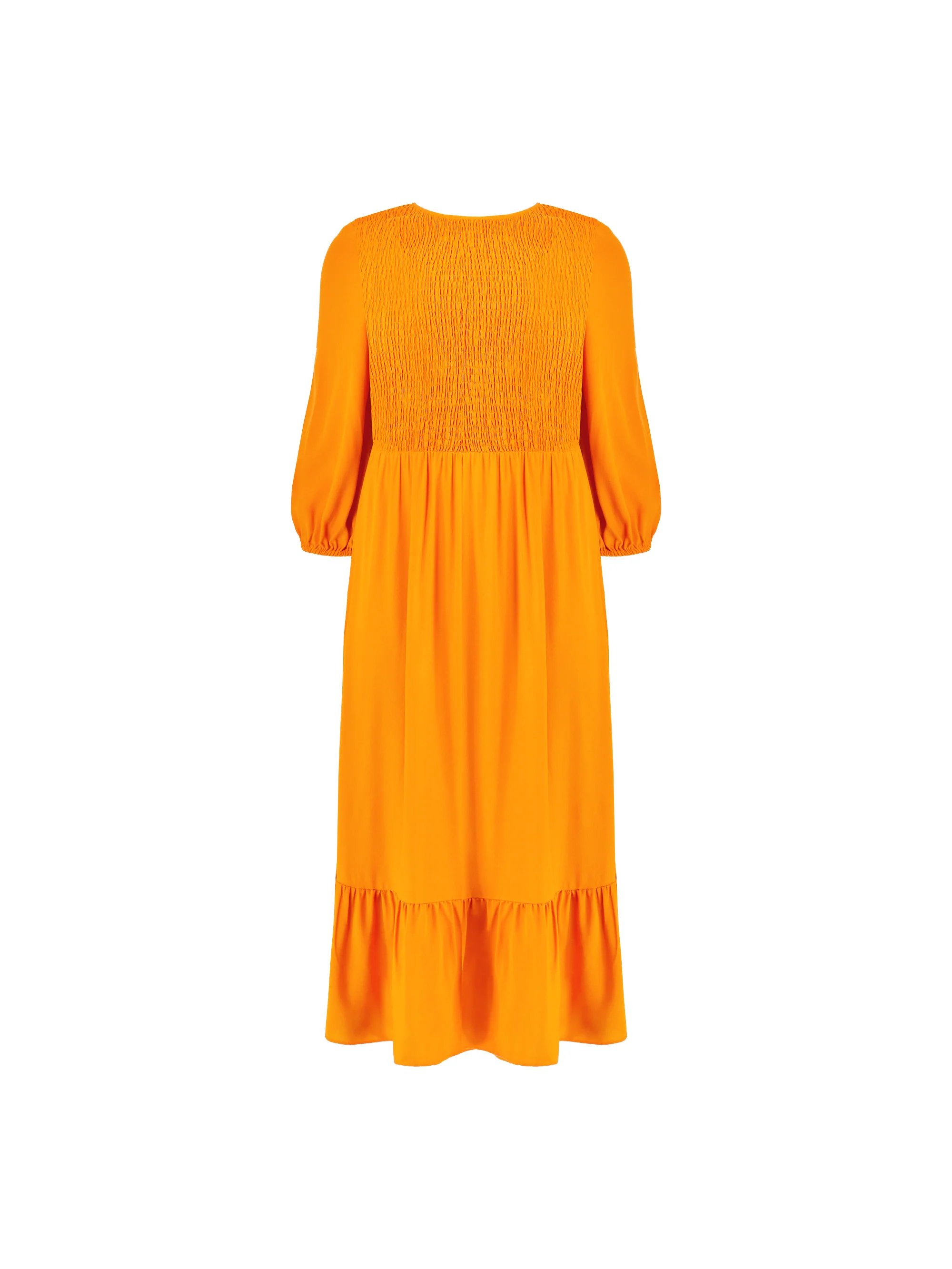Orange Smock Midi Dress - Image 8