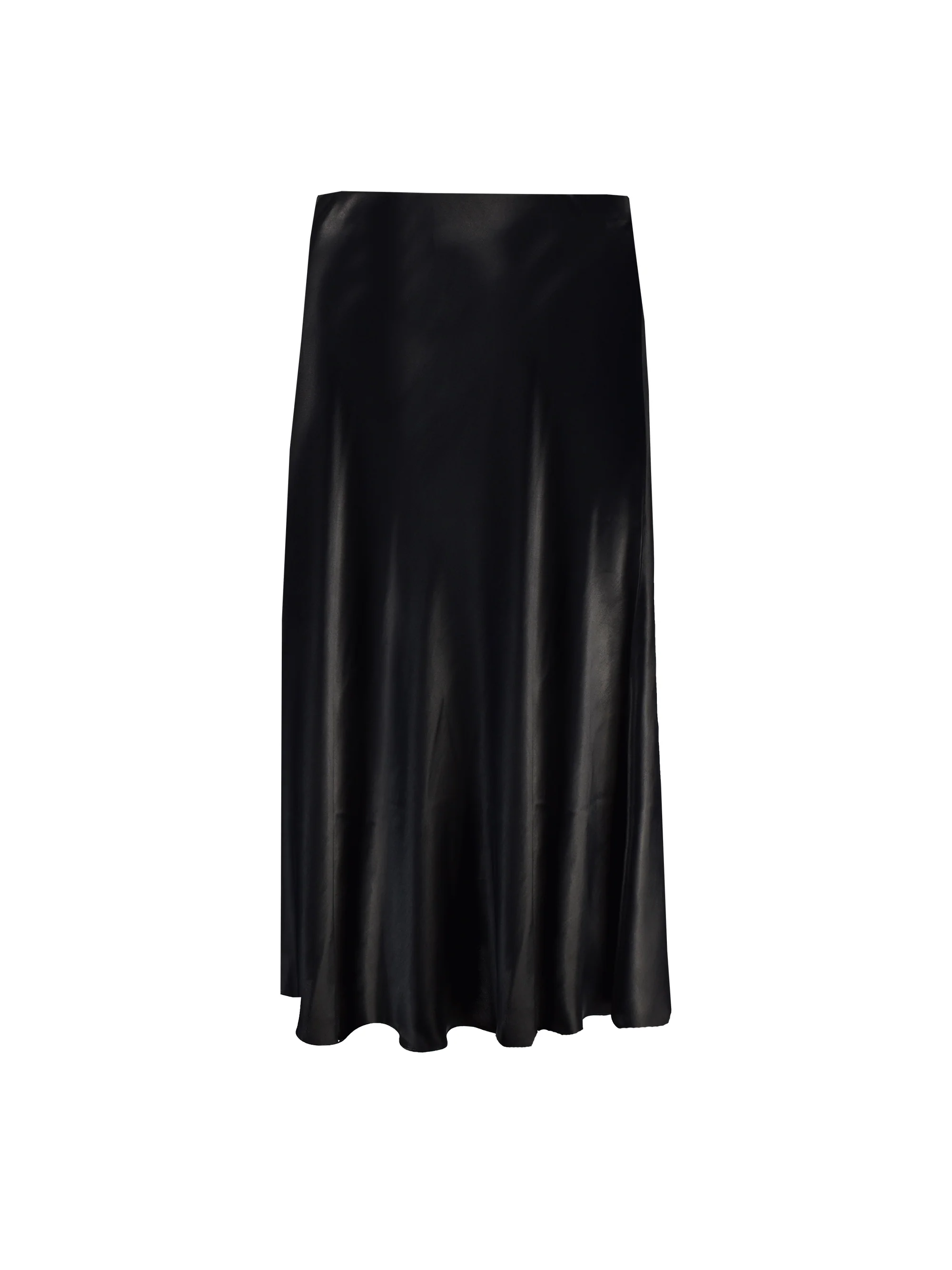 Petite Black Bias Cut Skirt - Image 4