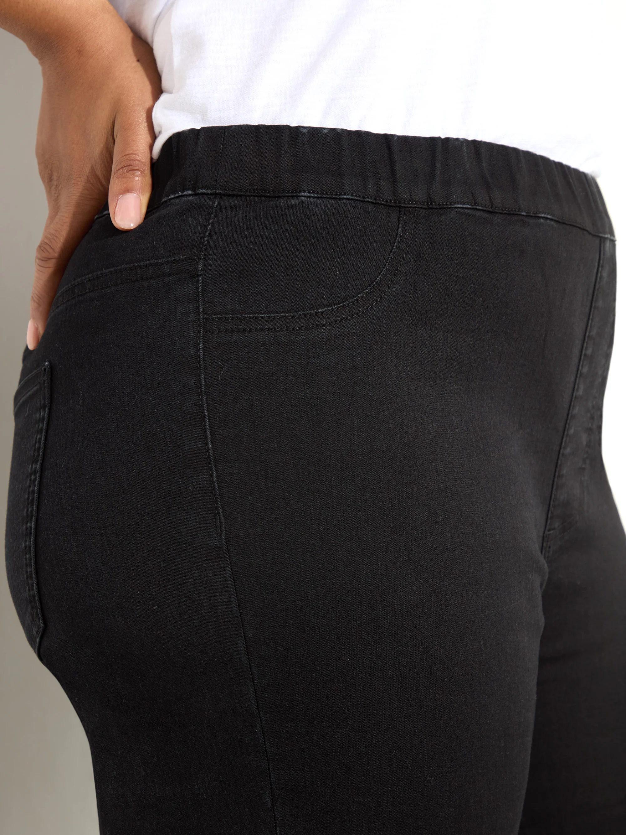 Petite Black Denim Jegging - Image 3