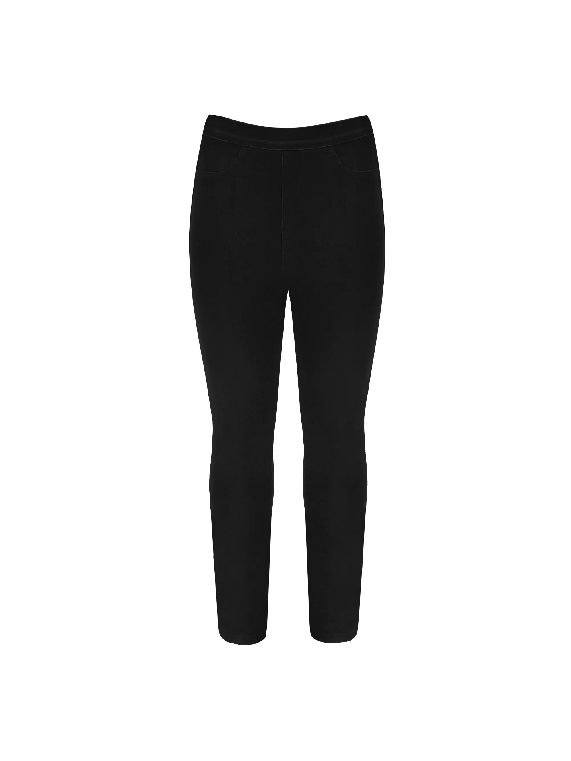 Petite Black Denim Jeggings - Image 4