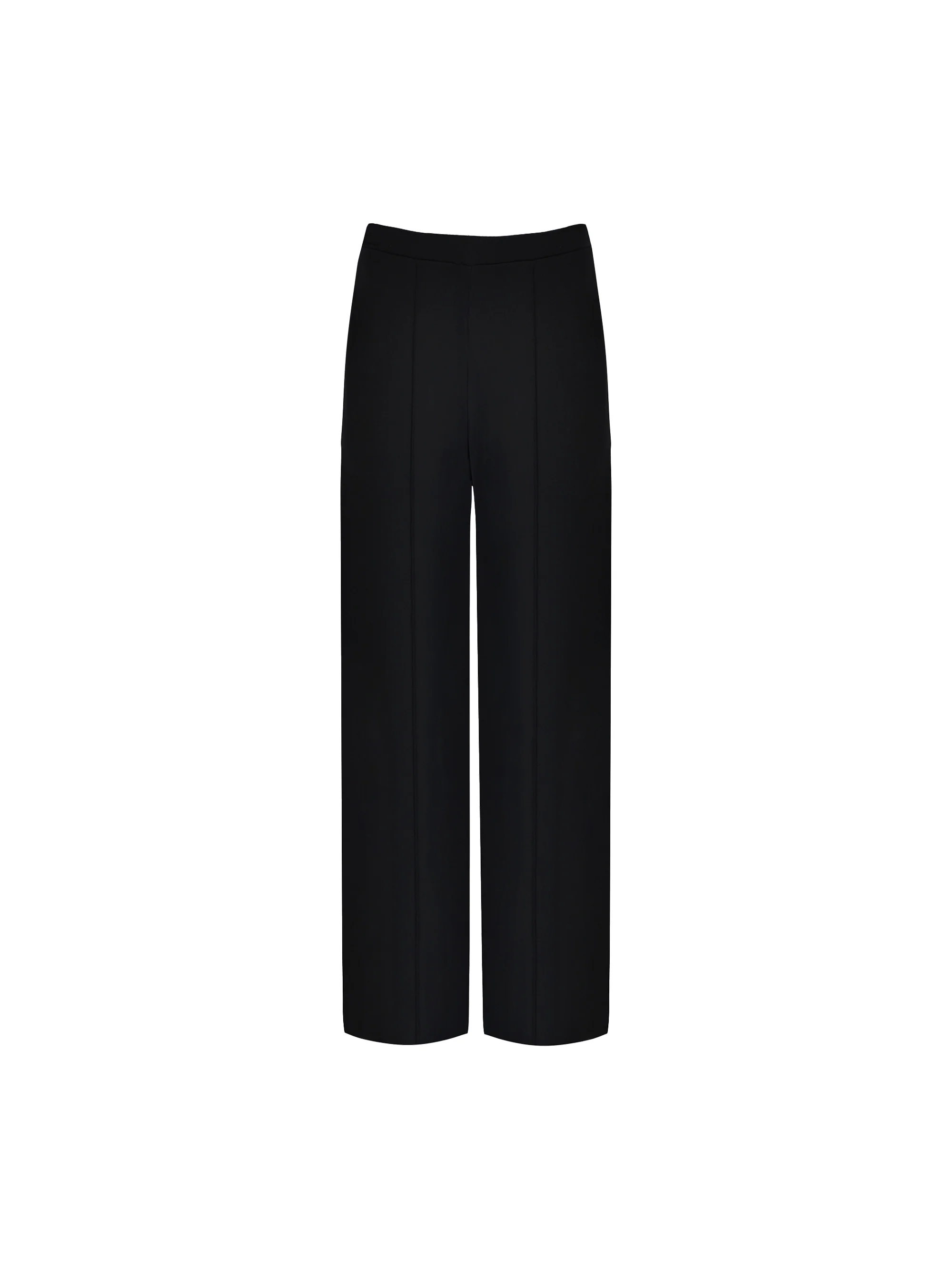 Petite Black Jersey Bootleg Trousers - Image 4
