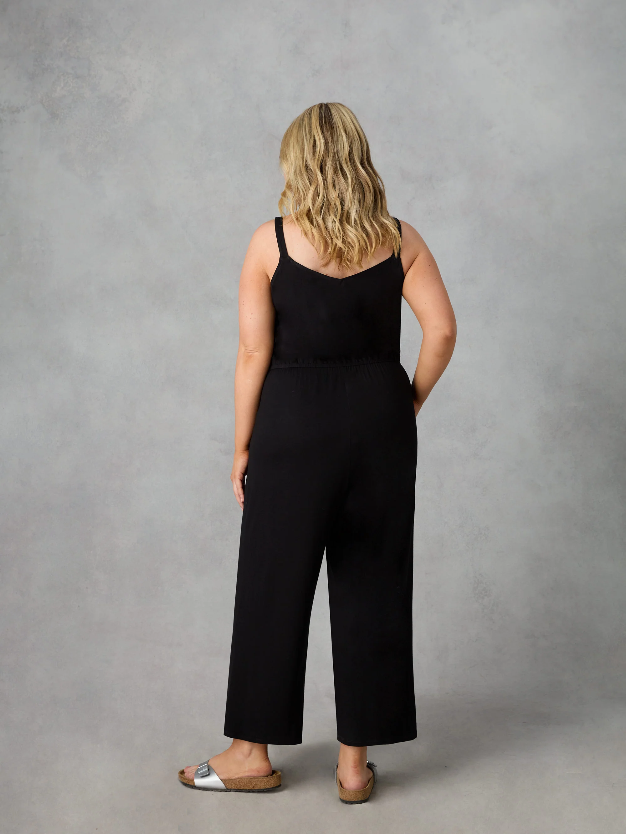 Petite Black Jersey Jumpsuit - Image 7