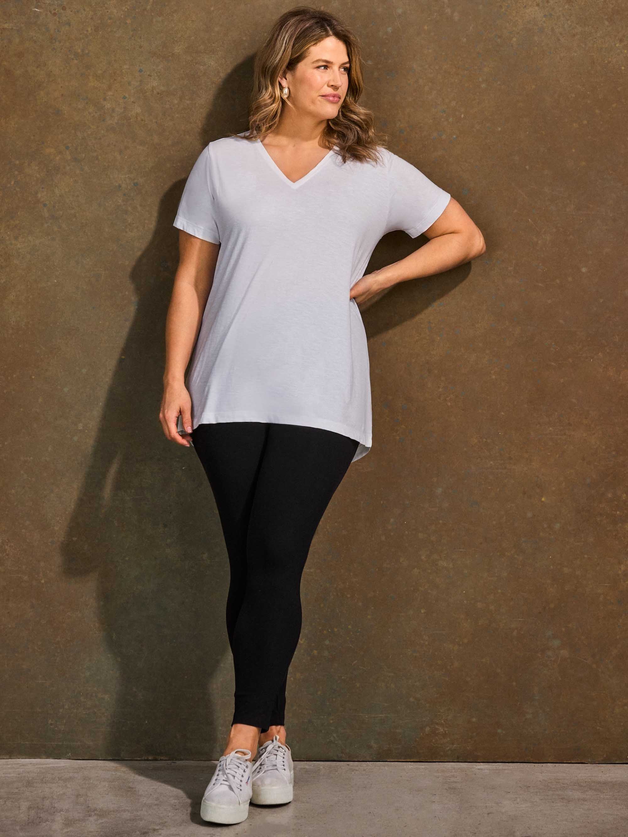 Petite Black Jersey Leggings - Image 6