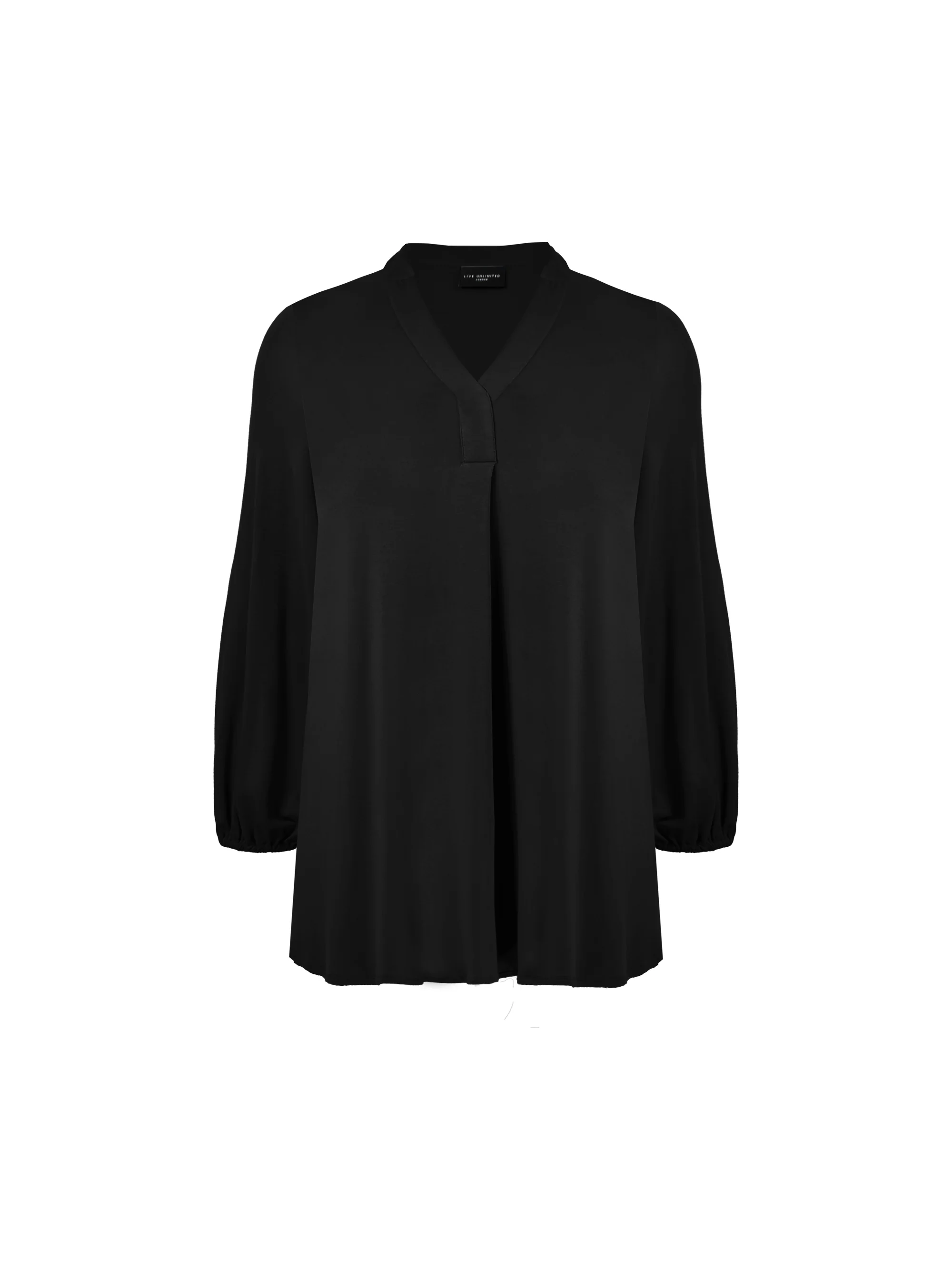 Petite Black Jersey Relaxed Tunic - Image 4