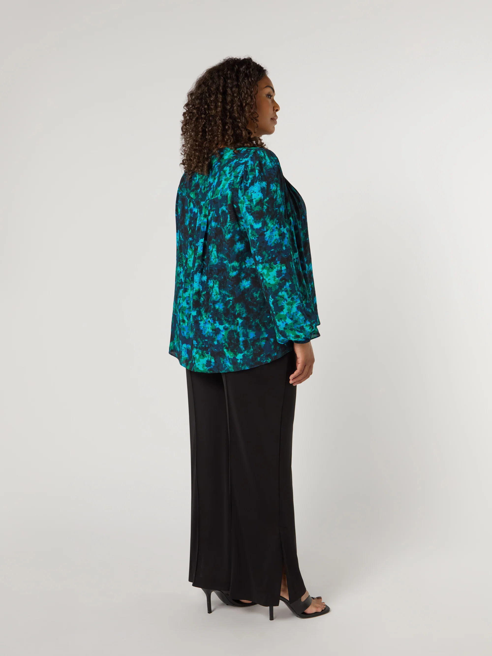 Petite Black Jersey Seam Detail Trouser - Image 2