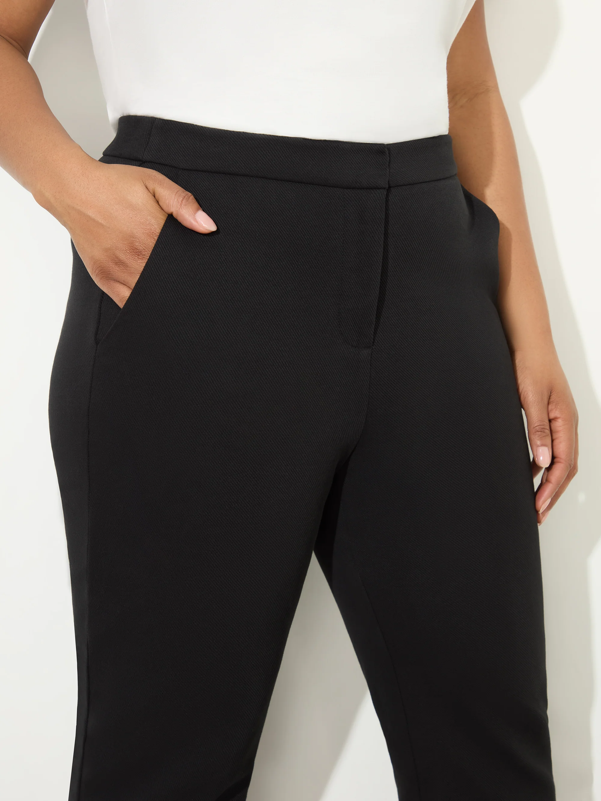 Petite Black Ponte Trouser - Image 4