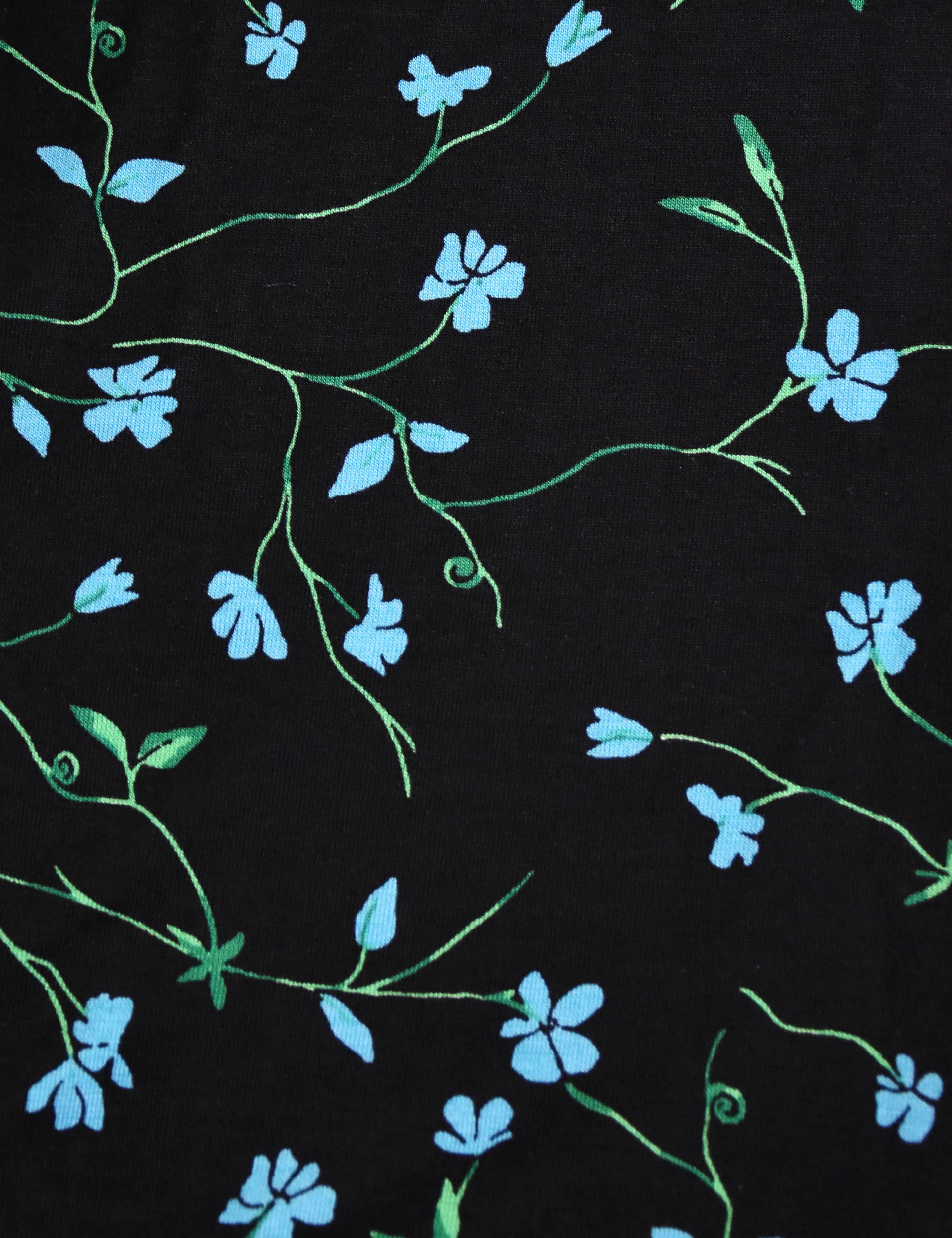 Petite Blue Ditsy Print Jersey Wrap Dress - Image 4