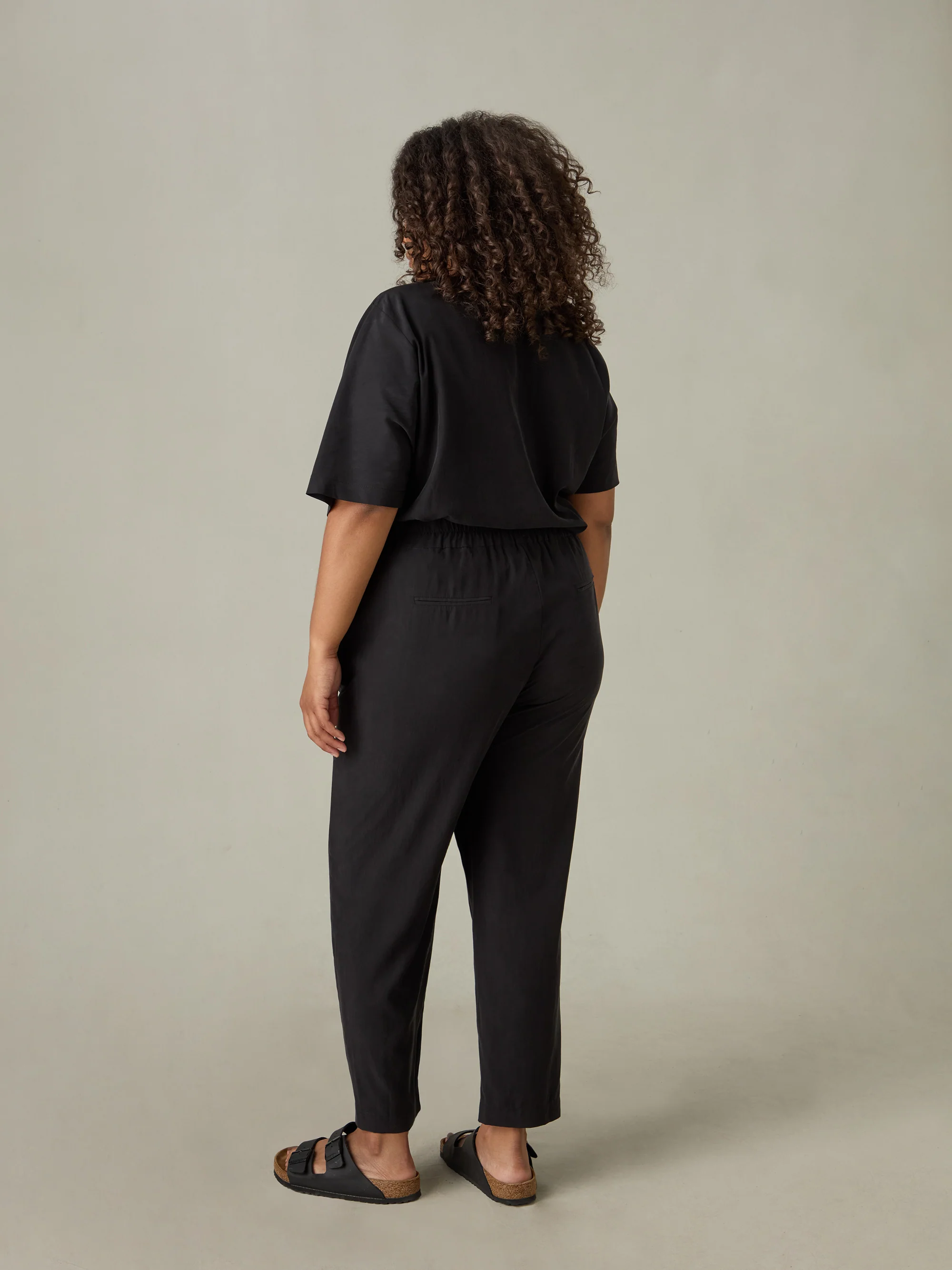 Petite Charcoal Relaxed Tapered Trouser - Image 4