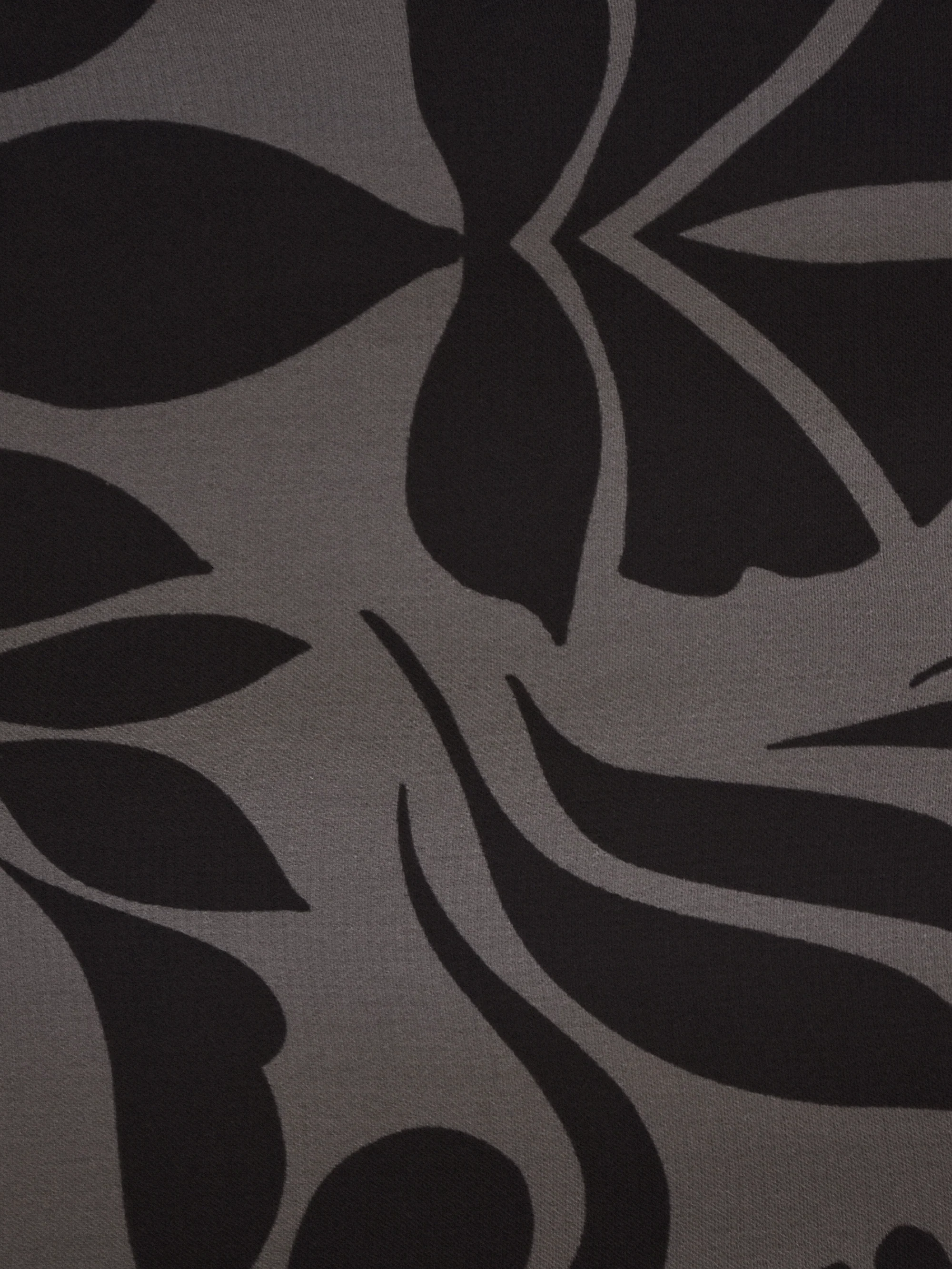 Petite Grey Floral Print Button Through Hanky Hem Shirt - Image 4
