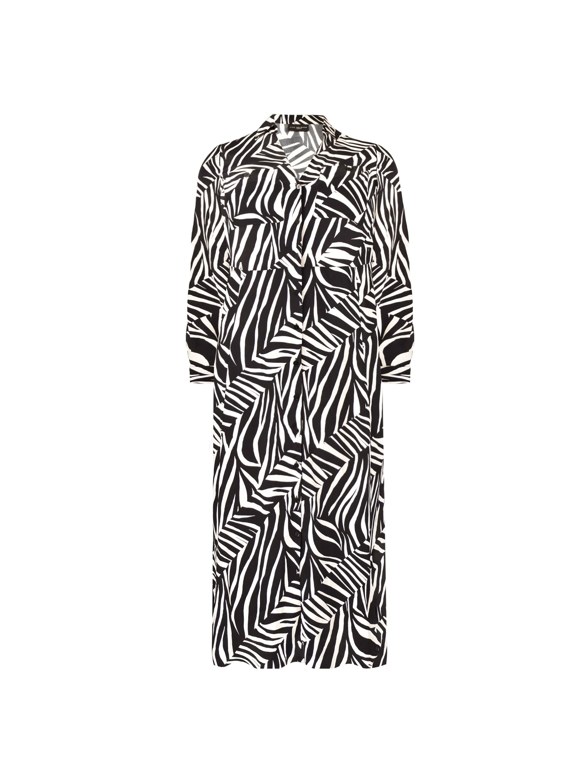 Petite Stone Linear Print Shirt Dress - Image 4