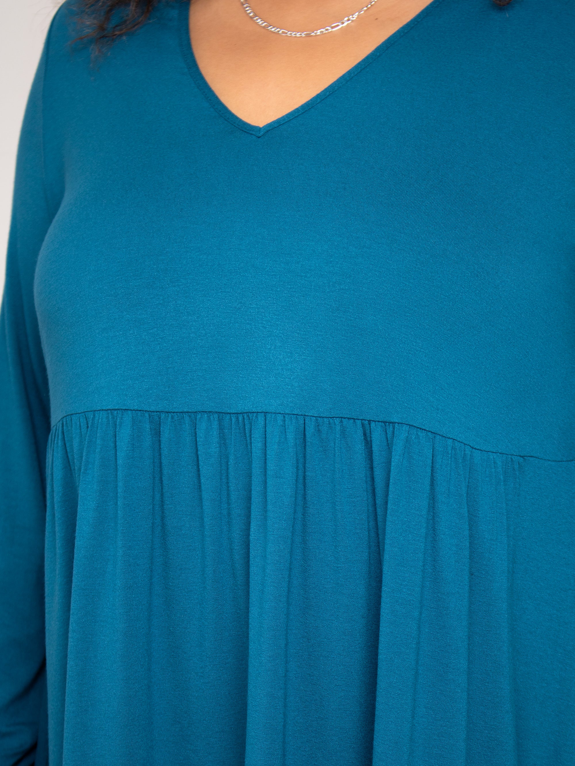 Petrol Smock Style Tunic - Image 3