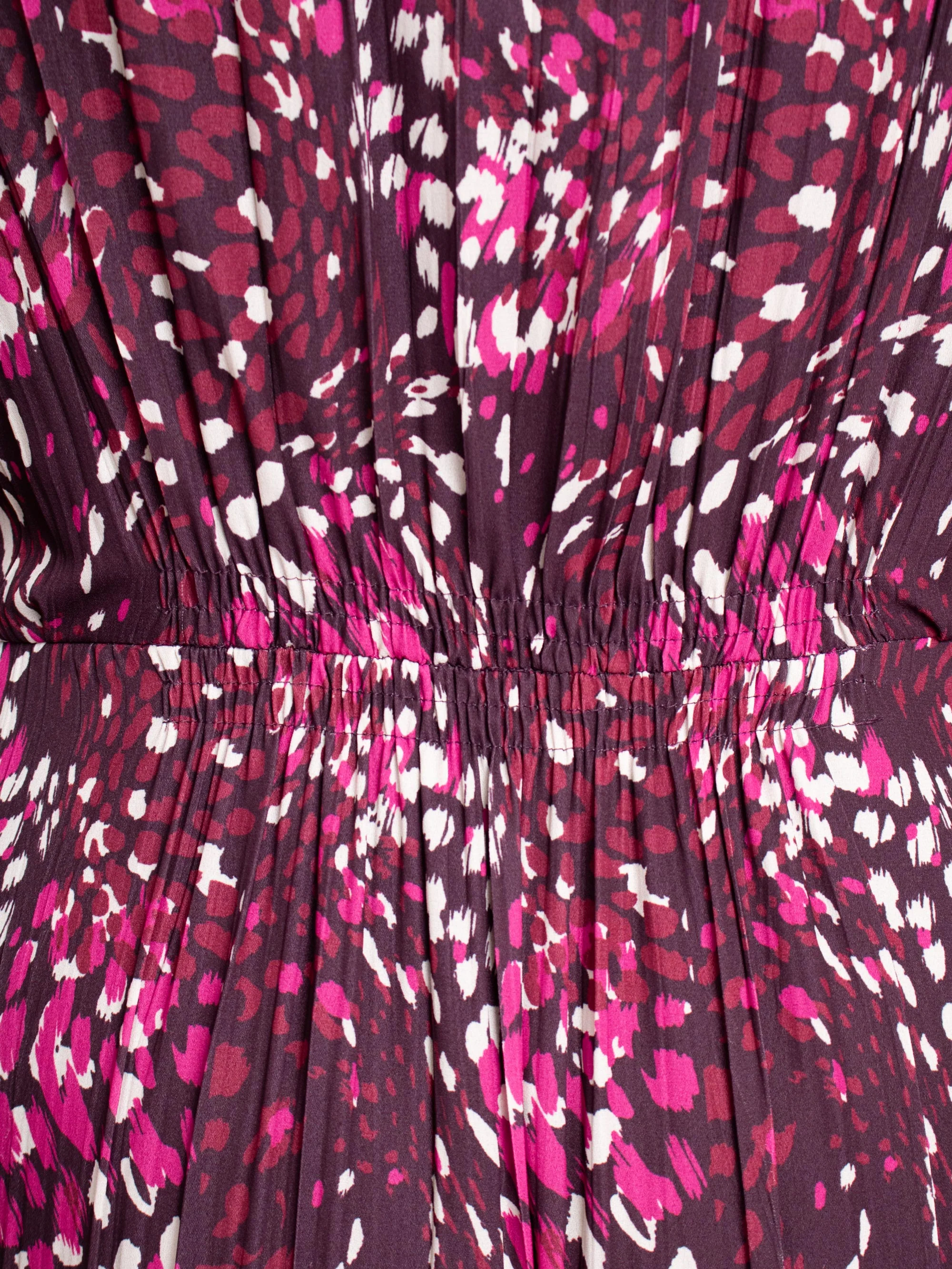 Pink Abstract Print Midaxi Dress - Image 7
