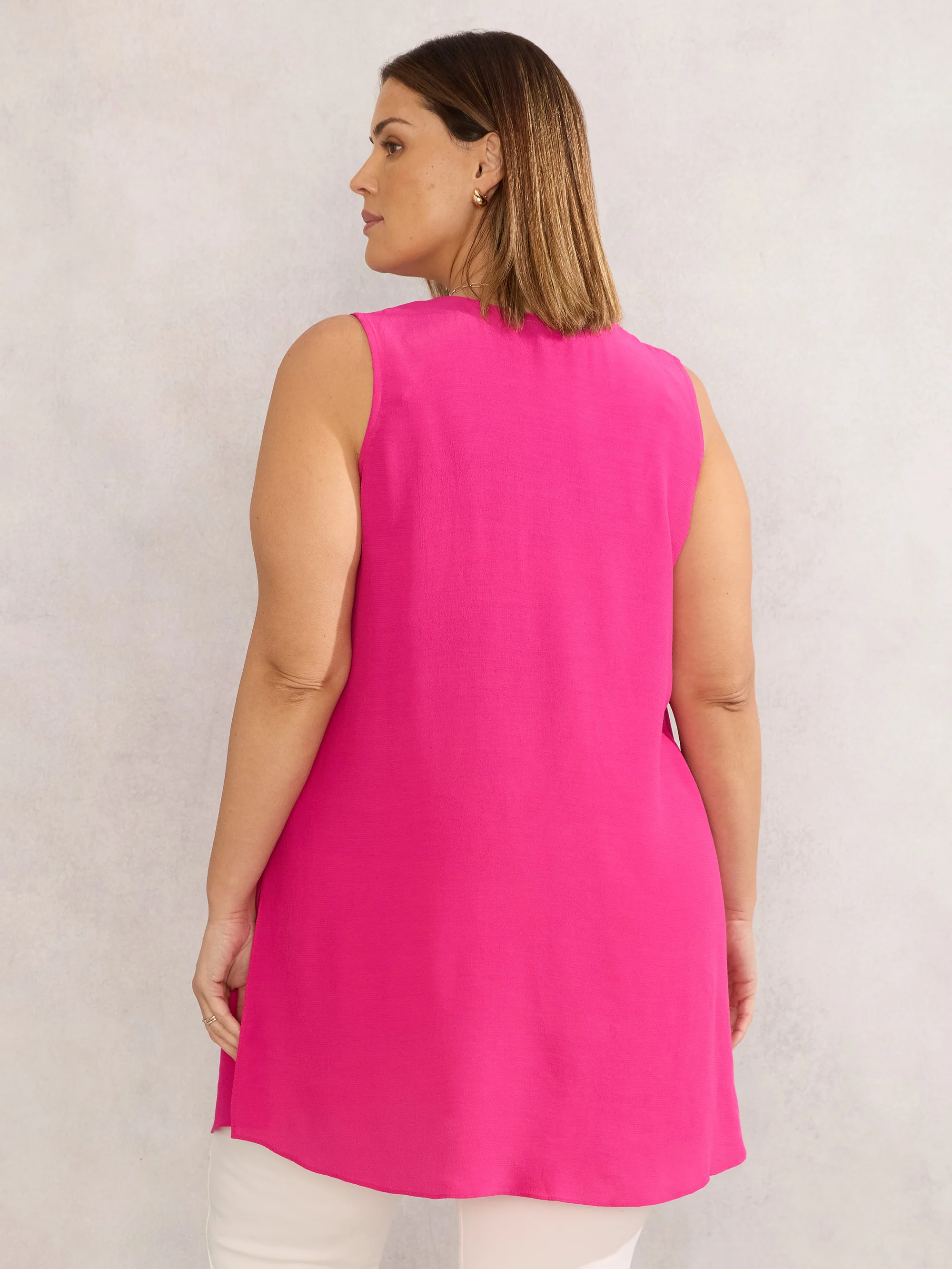 Pink Button Front Tunic - Image 3