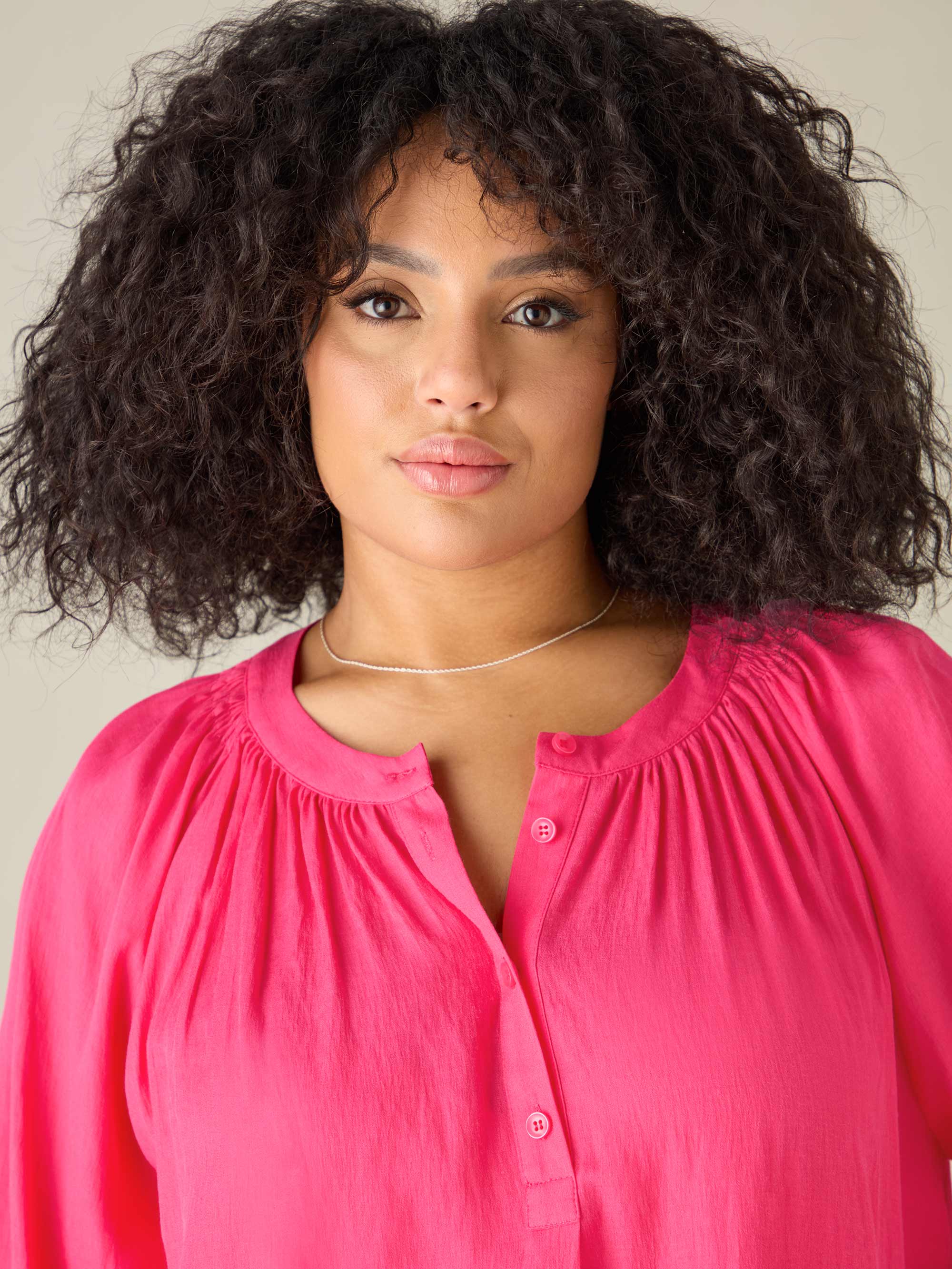 Pink Chambray Blouse - Image 4