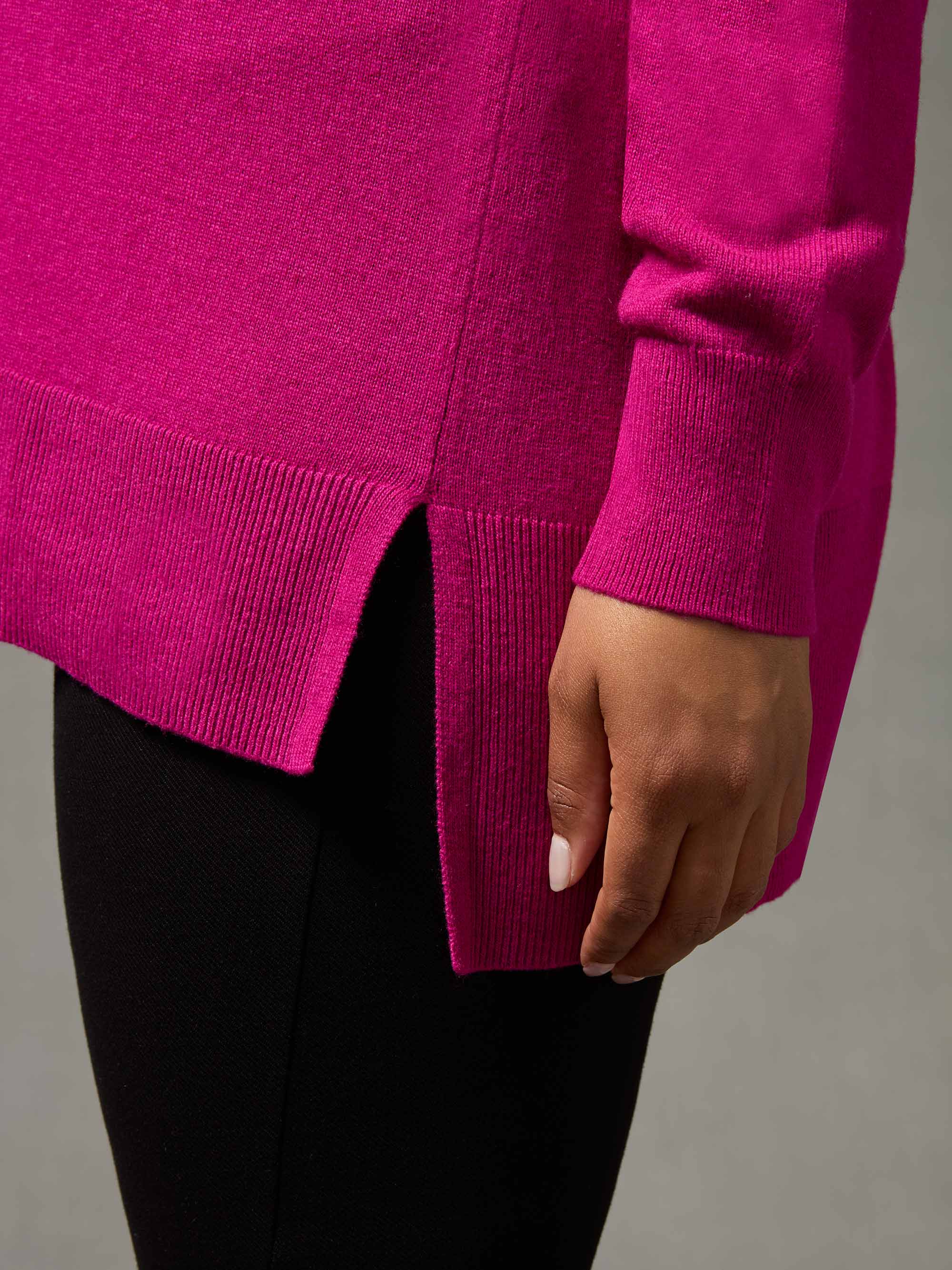 Pink Scoop Neck Jumper - Image 4