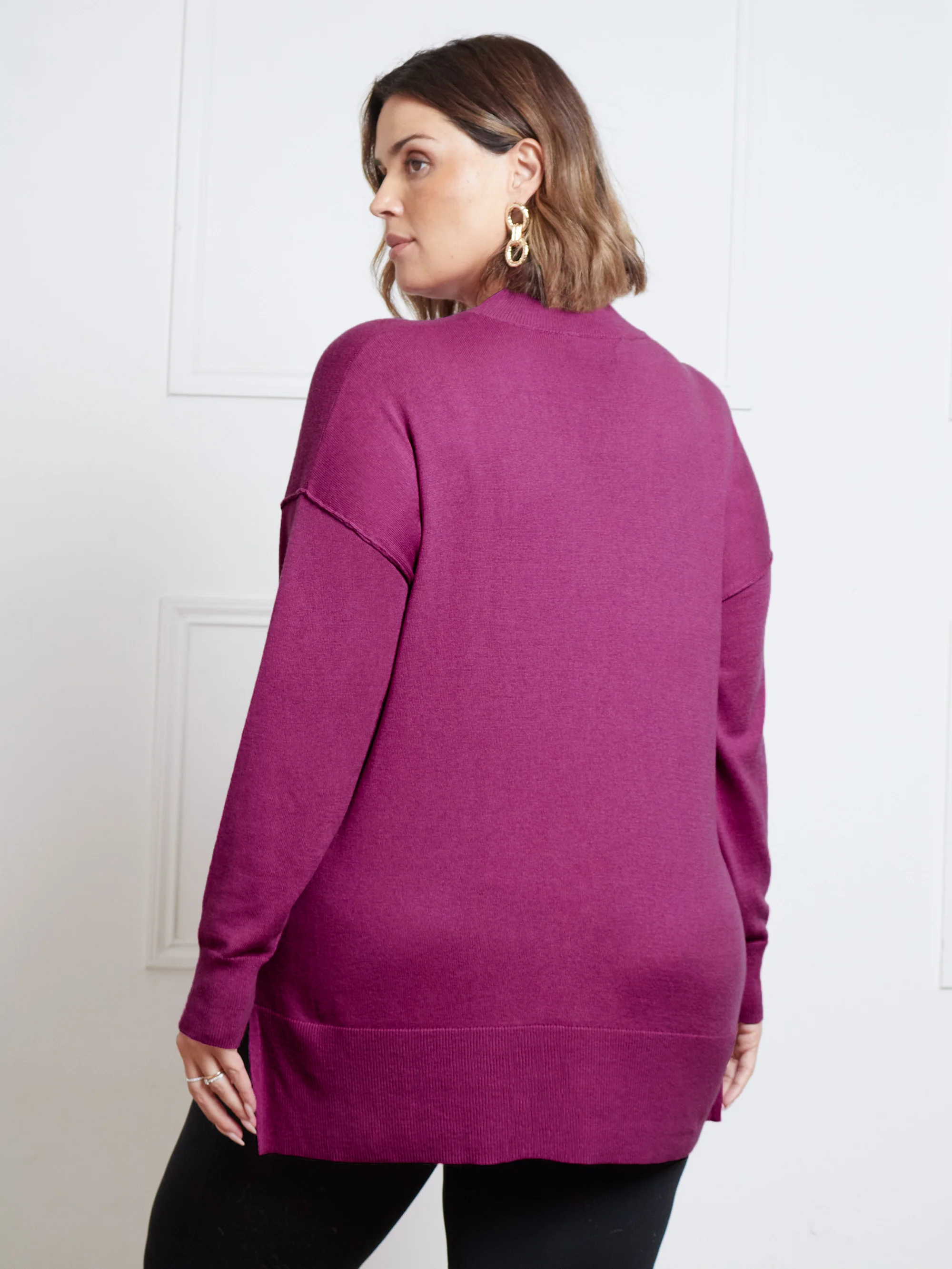 Pink Mock Neck Jumper - Image 3