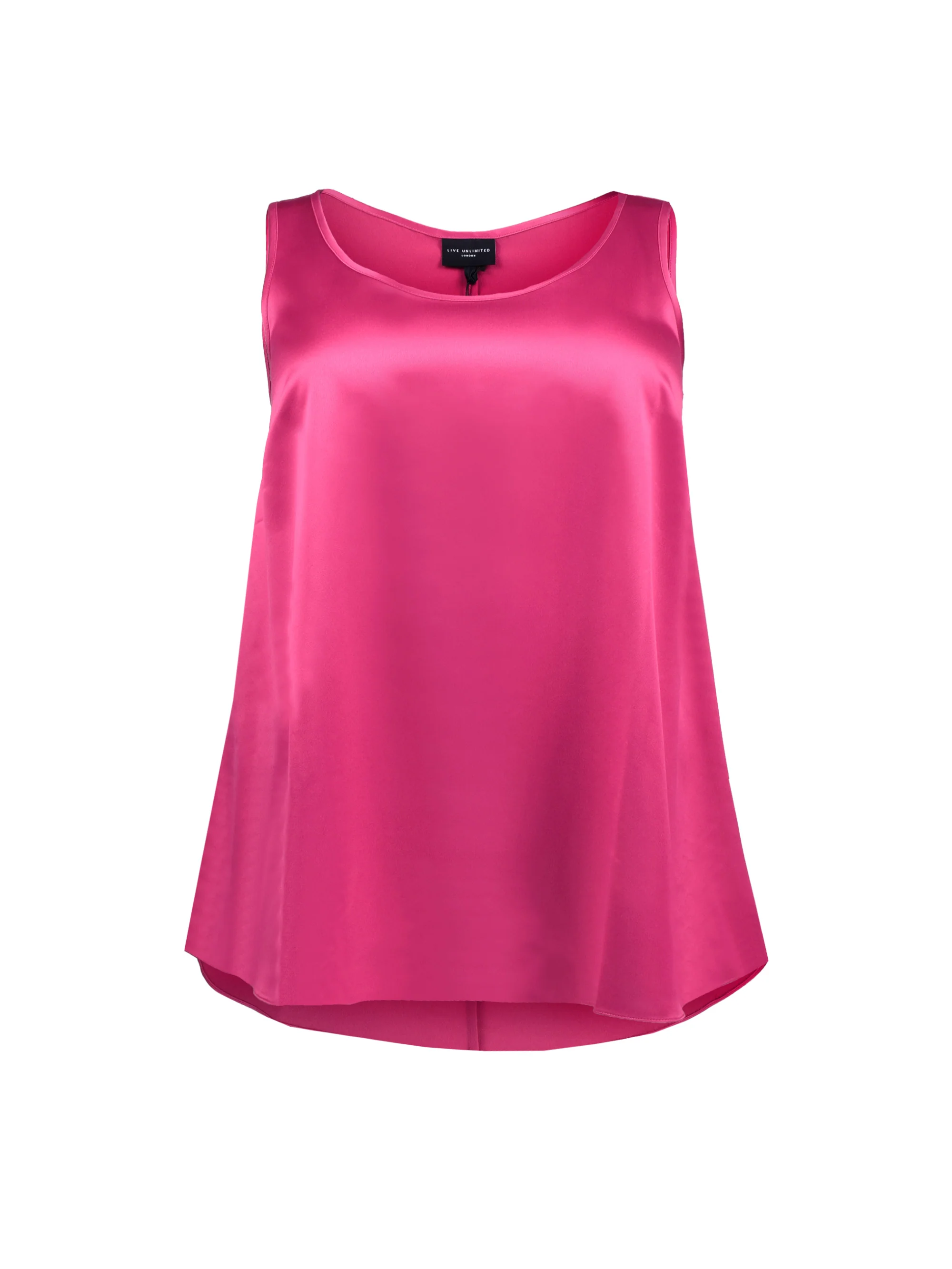 Pink Satin Vest Top - Image 4