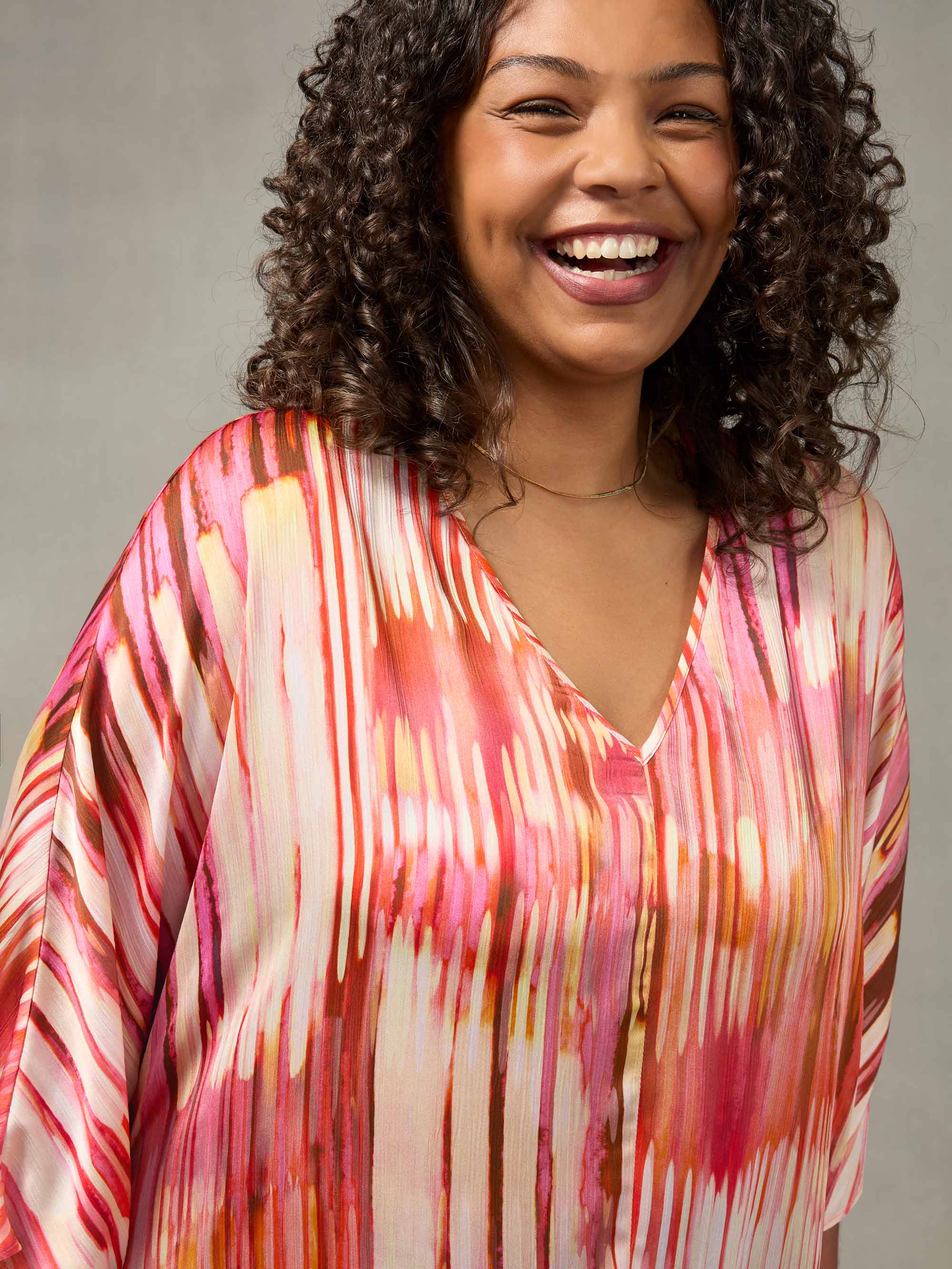 Pink Tie Dye Batwing Top - Image 5