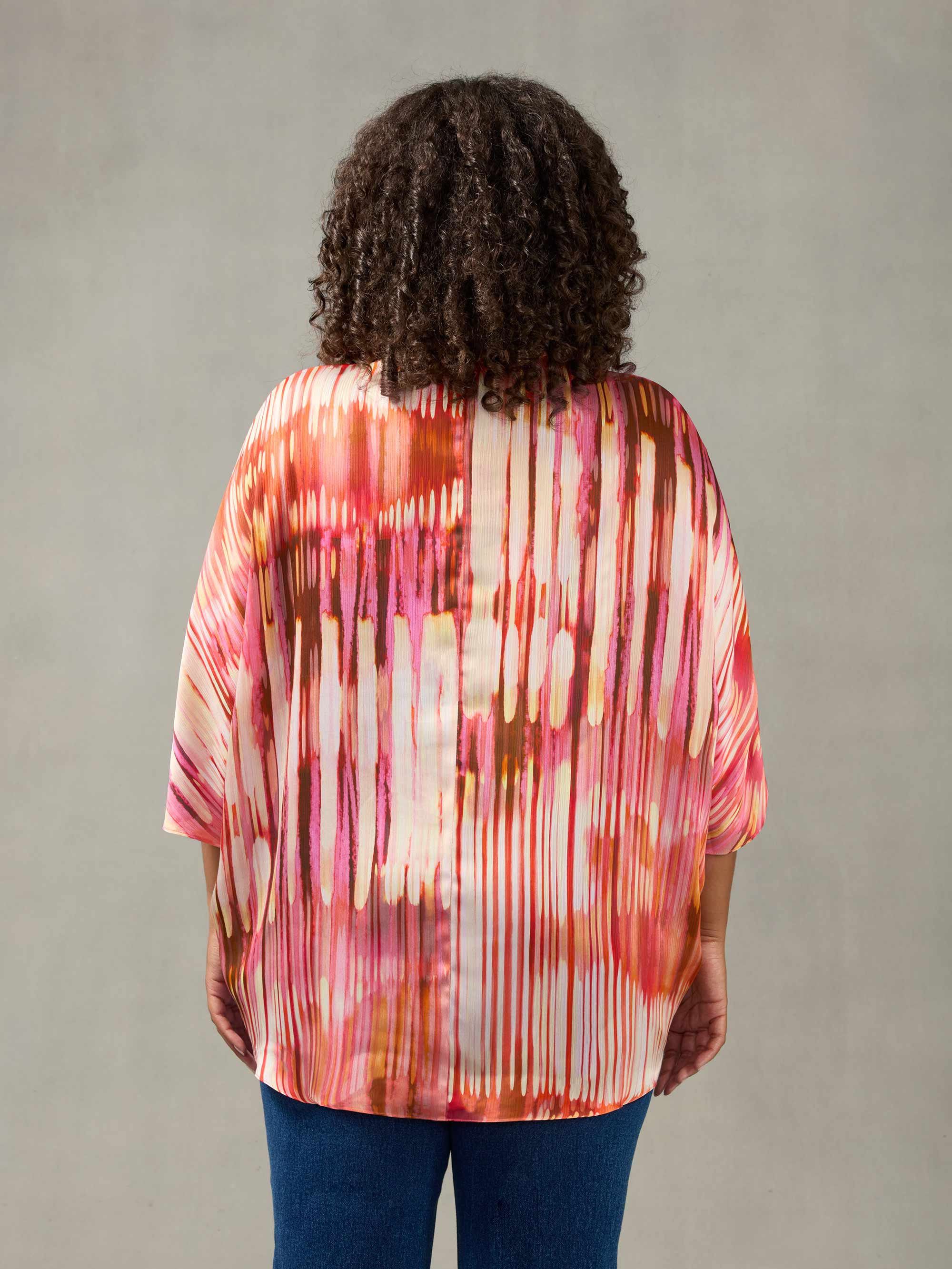 Pink Tie Dye Batwing Top - Image 7