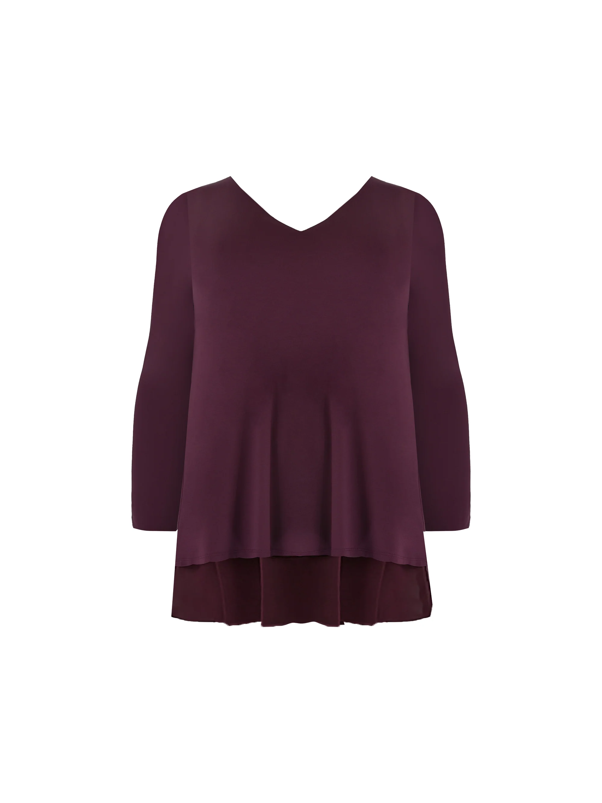 Purple Chiffon Split Back Overlay Top - Image 4