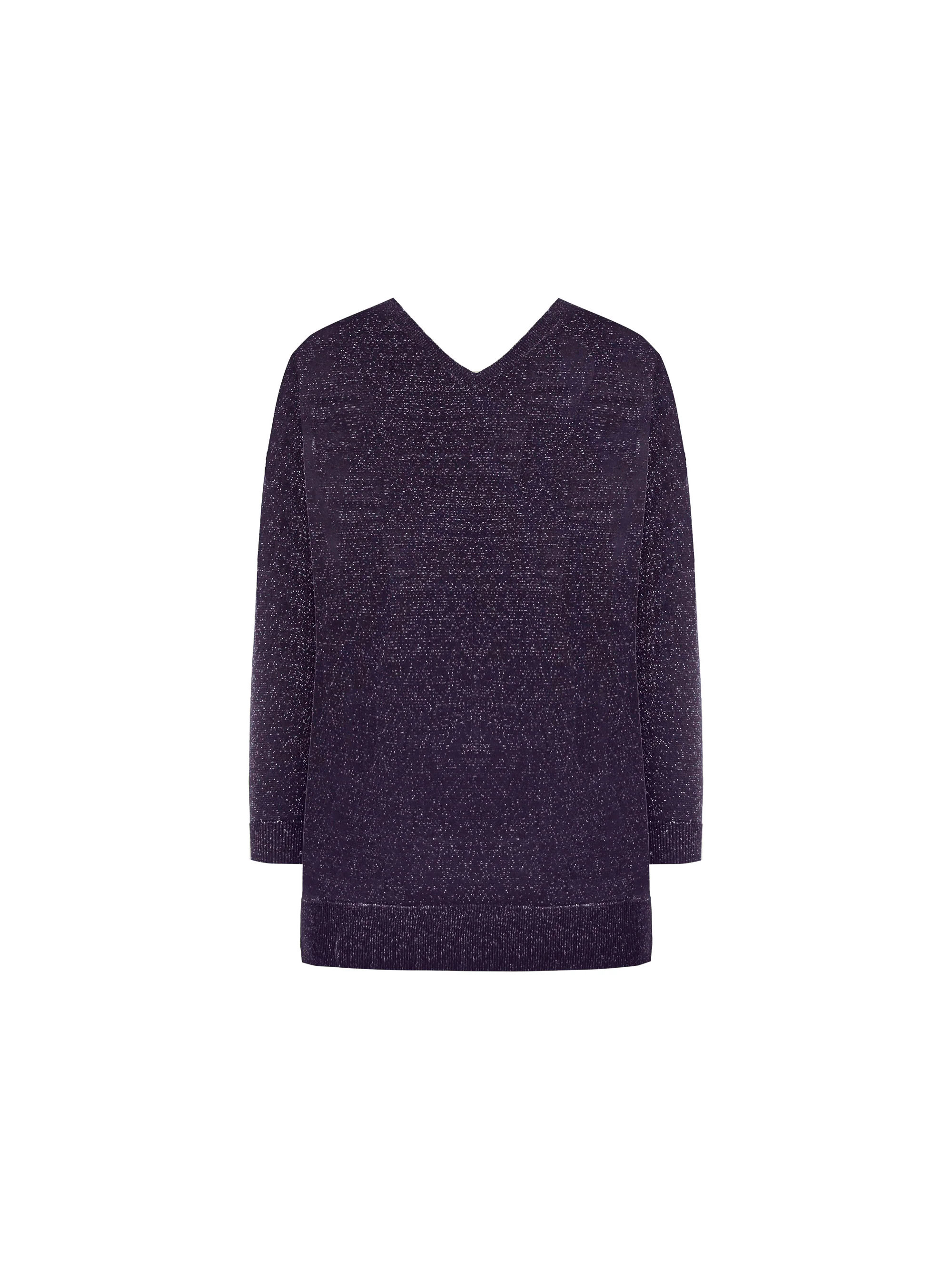 Purple Fine Knit Sparkle Jumper - Image 5