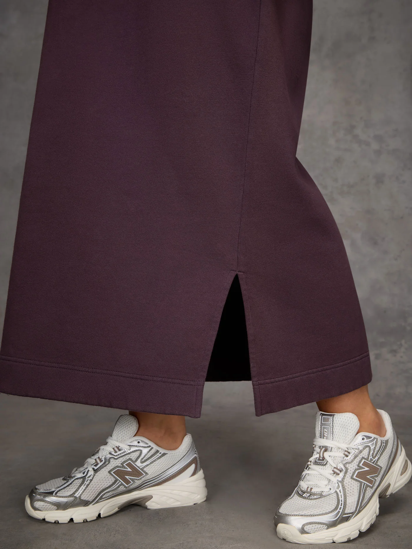 Purple Sweatshirt Dress - Image 2