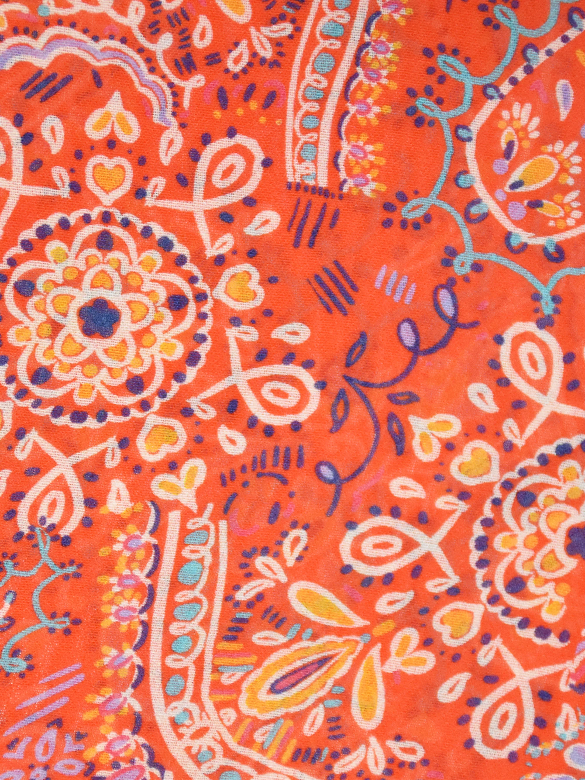 Red Paisley Boho Maxi Dress - Image 7