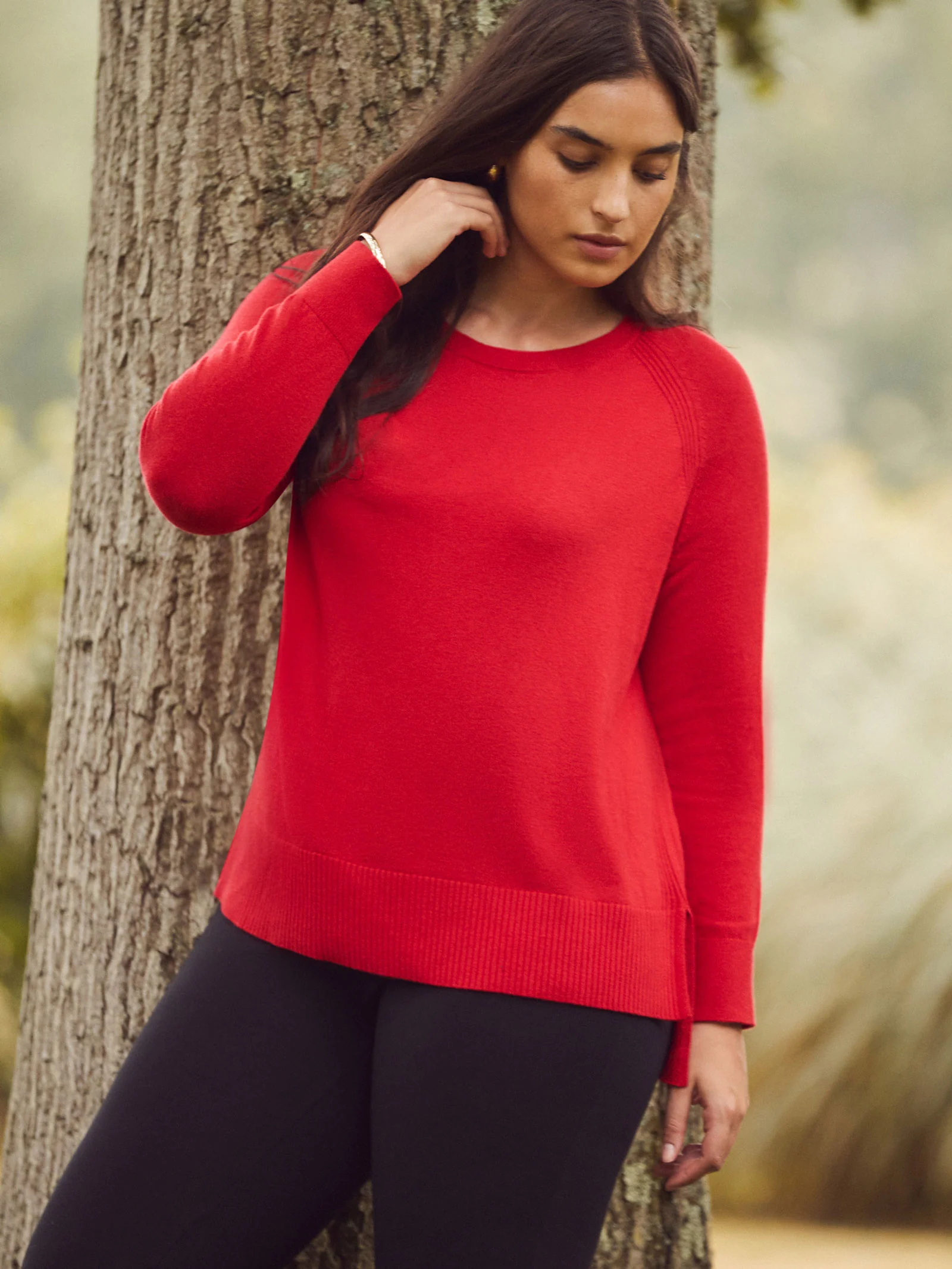 Red Round Neck Jumper - Image 2