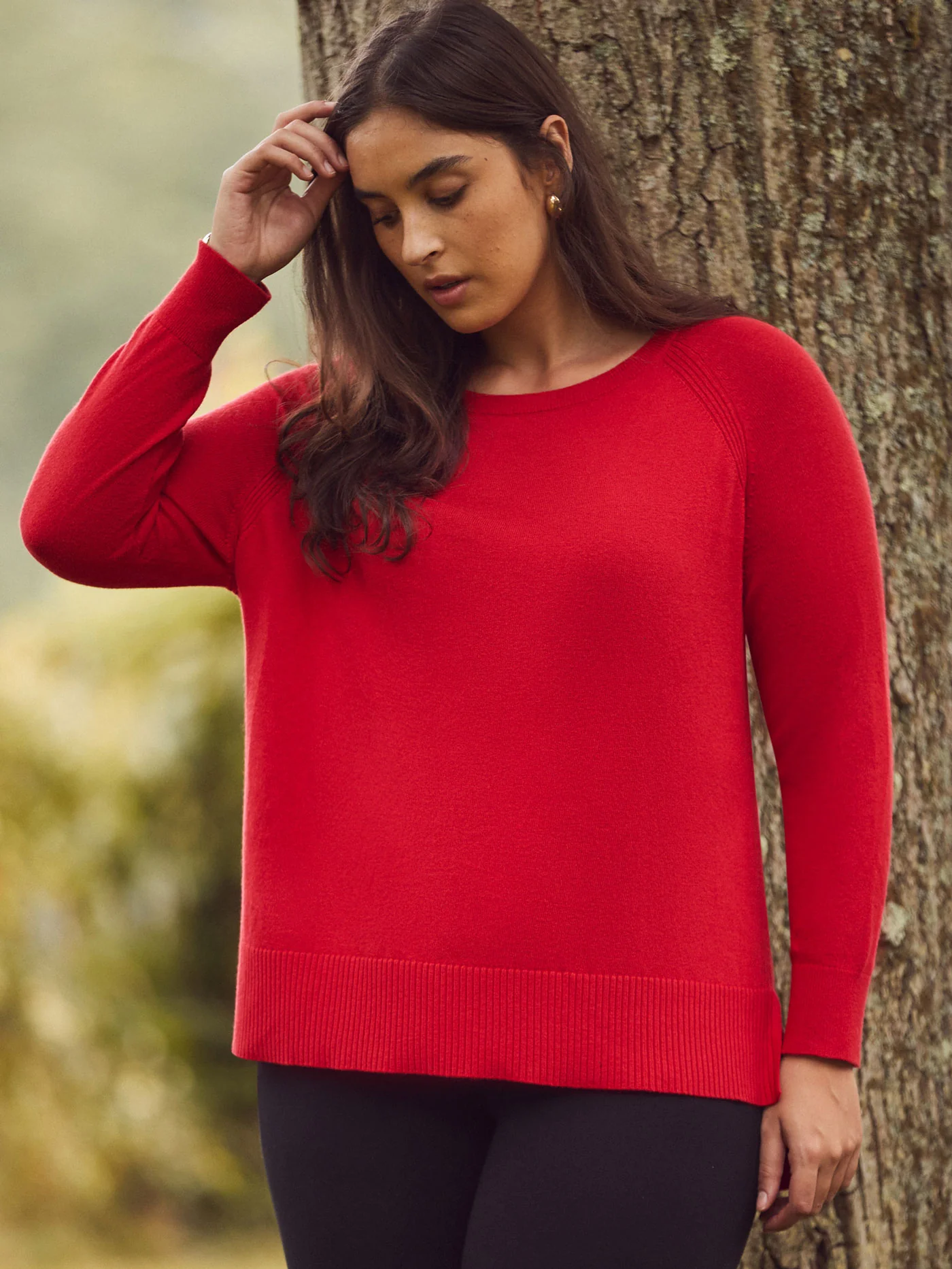 Red Round Neck Jumper - Image 3