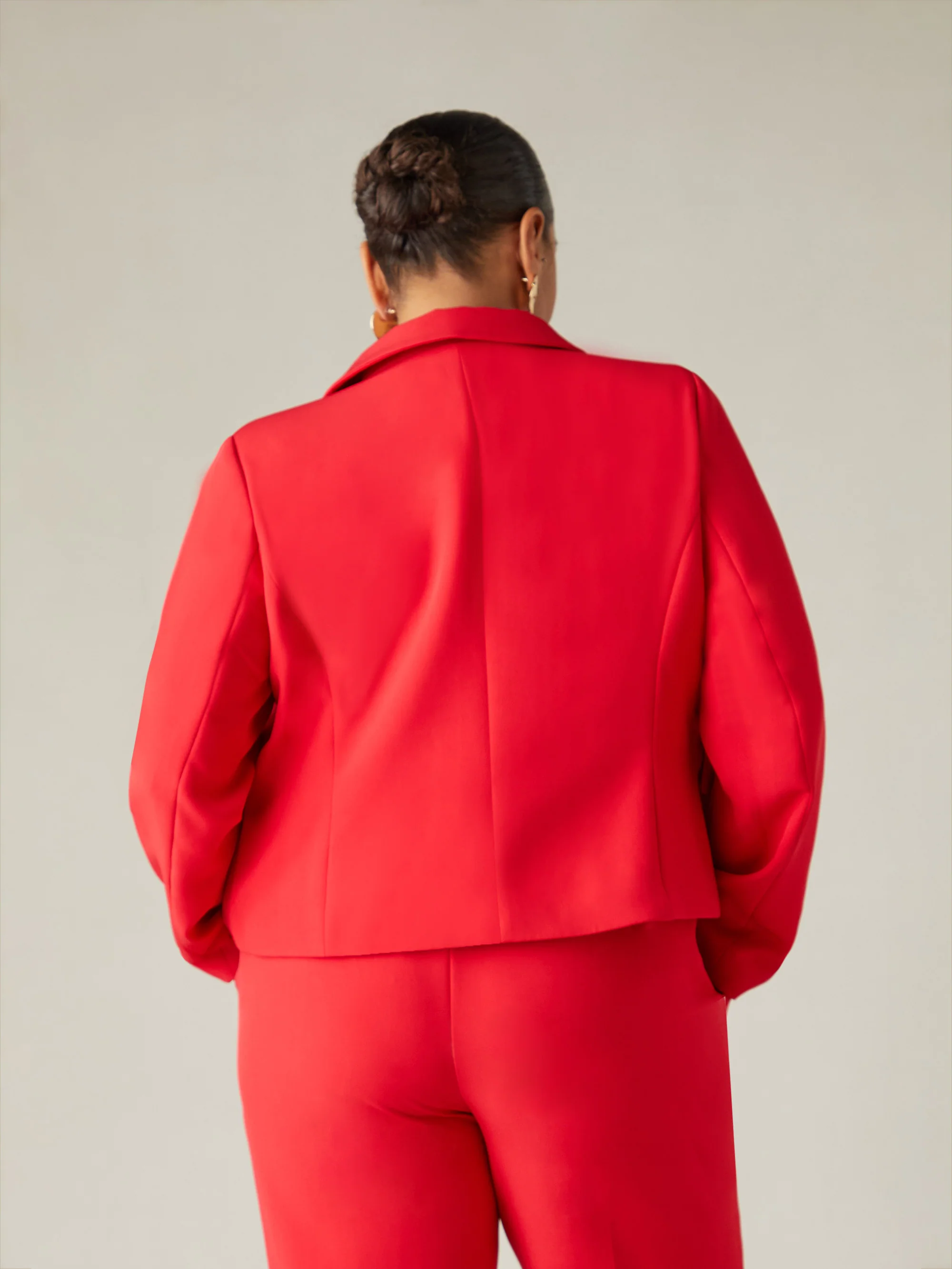Red Short Tailored Jacket - Image 6