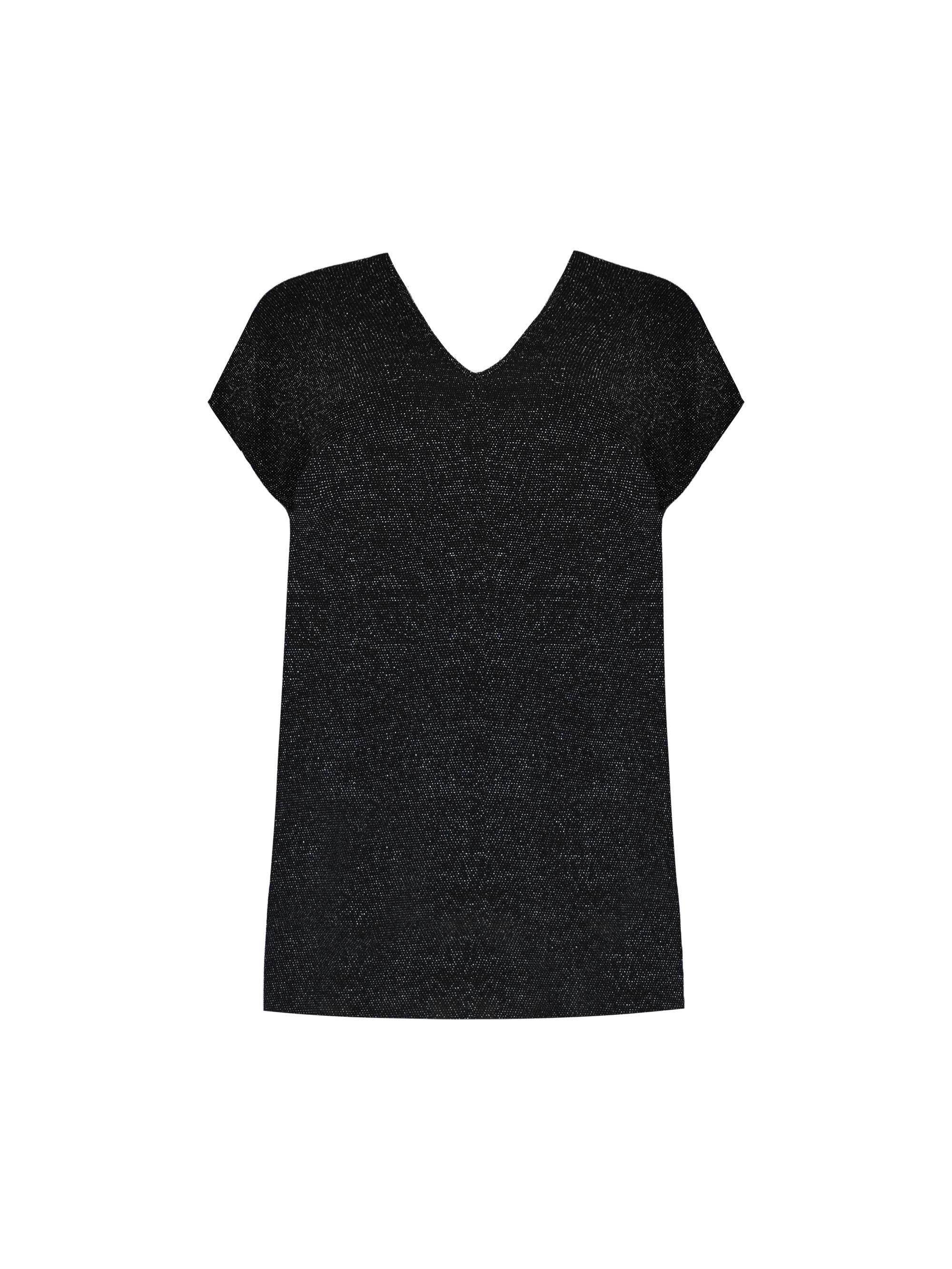 Silver Sparkle Jersey Side Split Tunic - Image 4