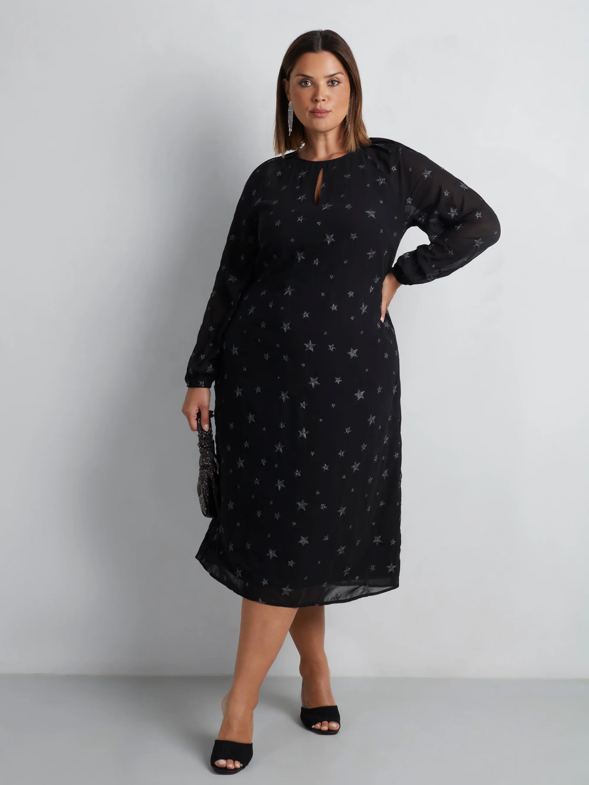 Star Embroidered Dress - Image 4