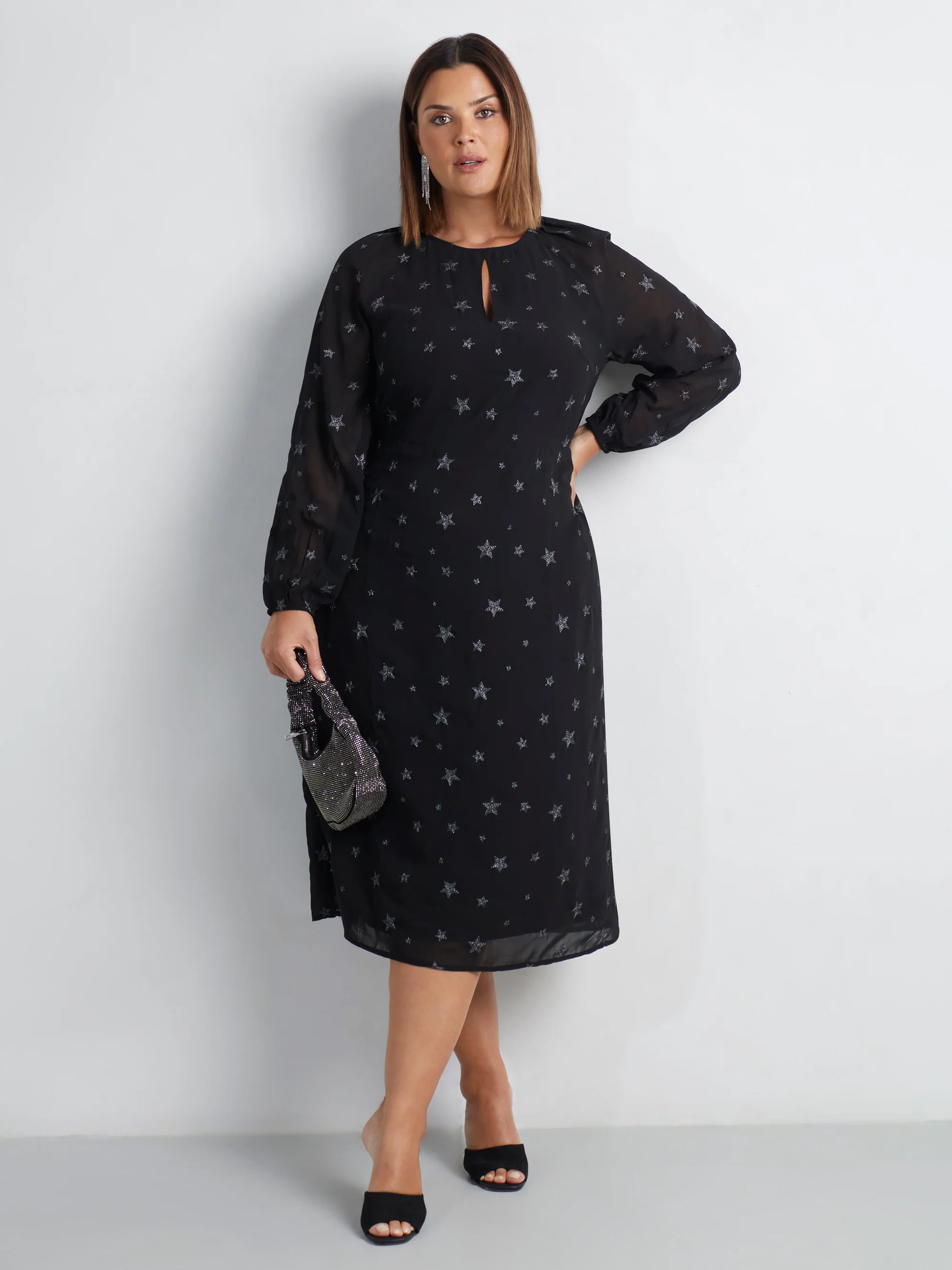 Star Embroidered Dress - Image 5