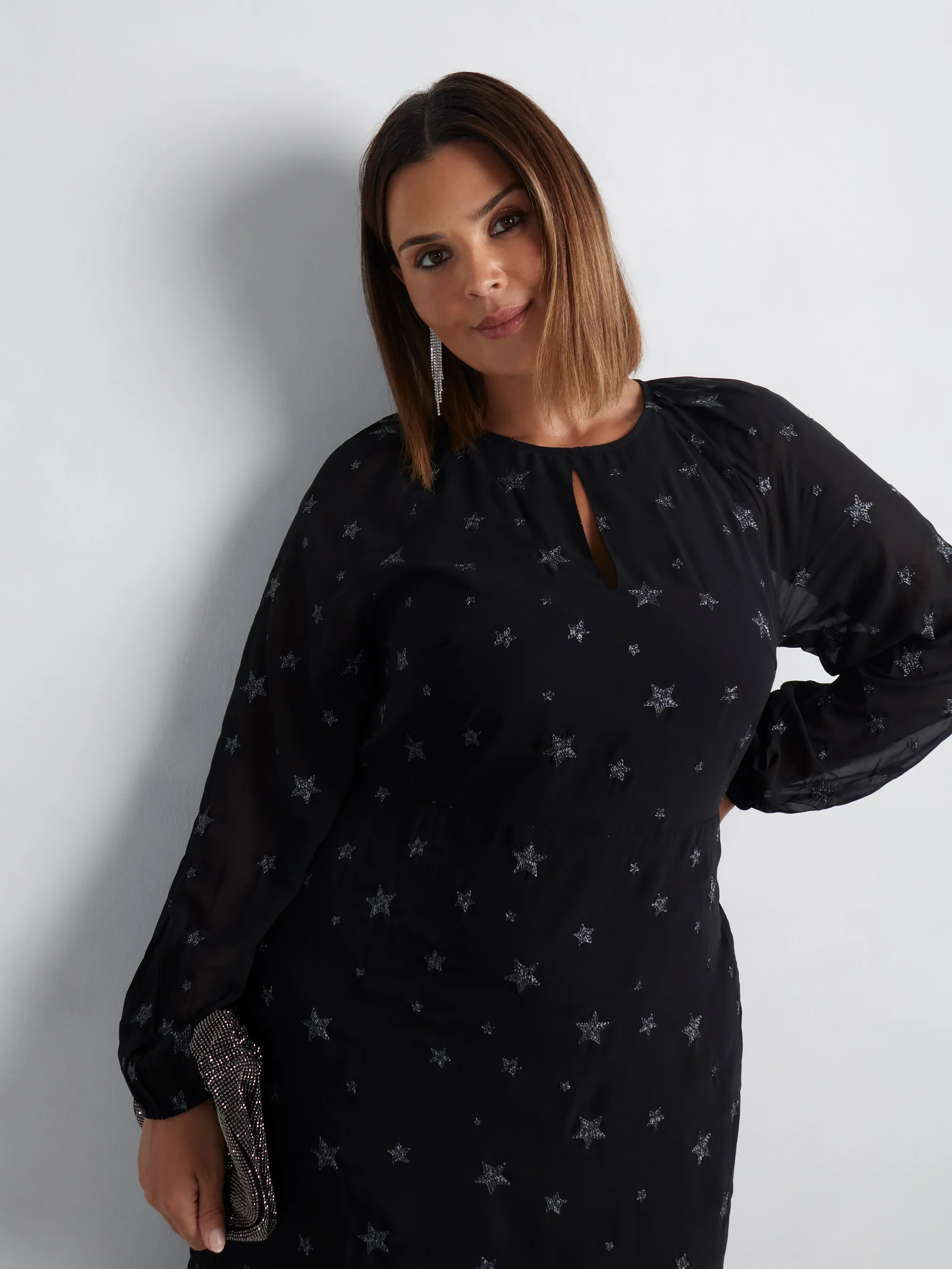 Star Embroidered Dress - Image 6
