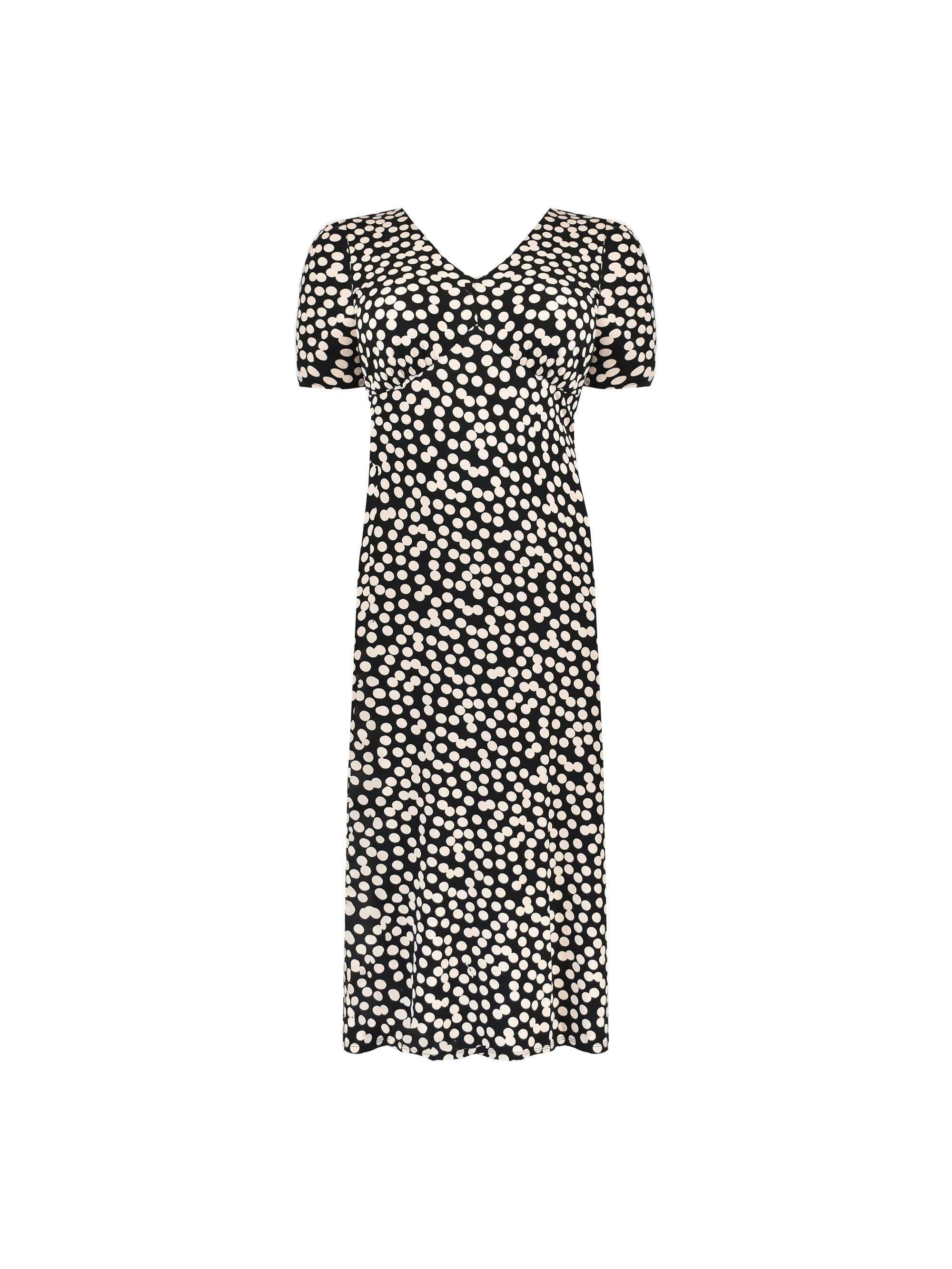 Black & Stone Spot Empire Line Maxi Dress - Image 5