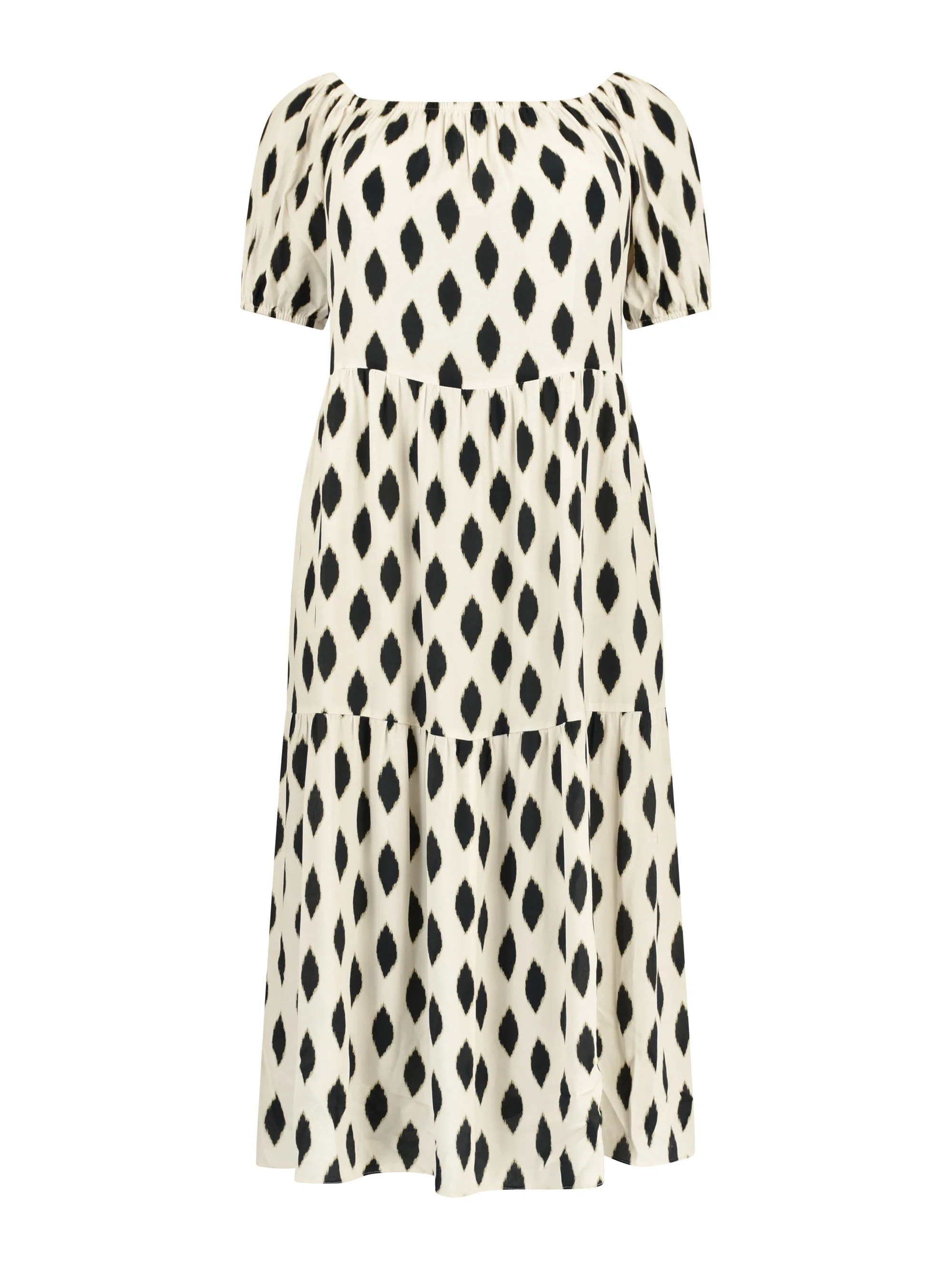 Stone Diamond Print Bardot Maxi Dress - Image 5