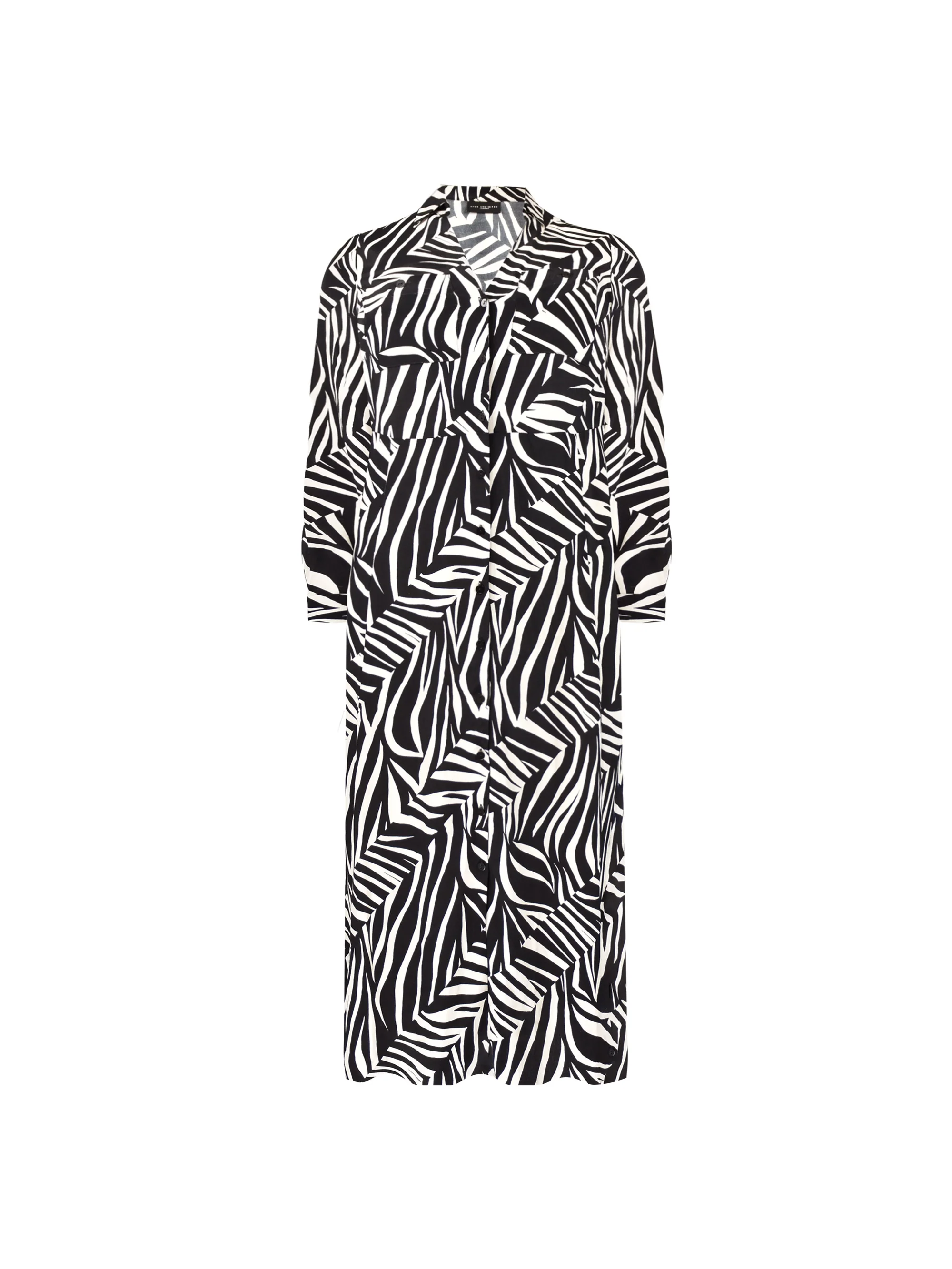 Stone Linear Print Shirt Dress - Image 5